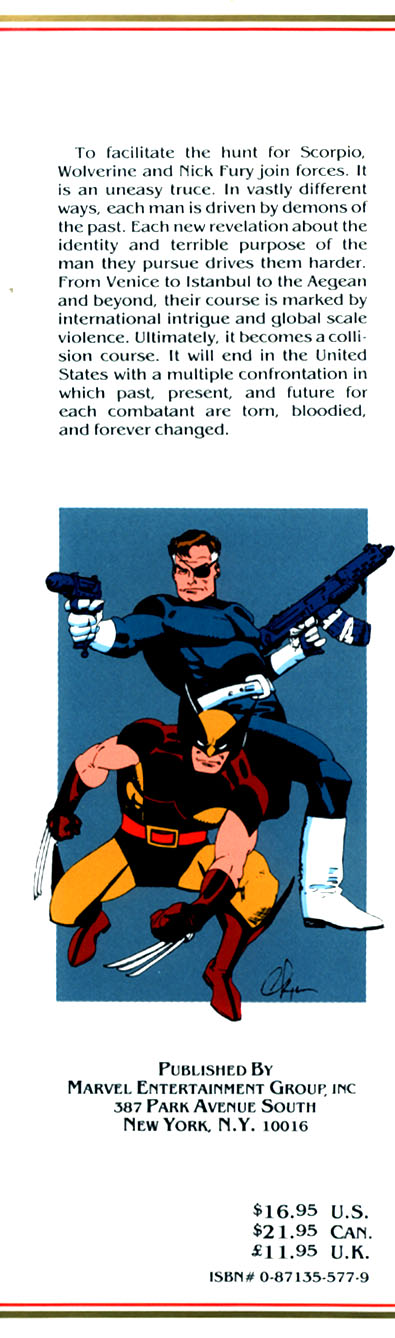 Read online Marvel Graphic Novel comic -  Issue #50 - Wolverine & Nick Fury - The Scorpio Connection - 3