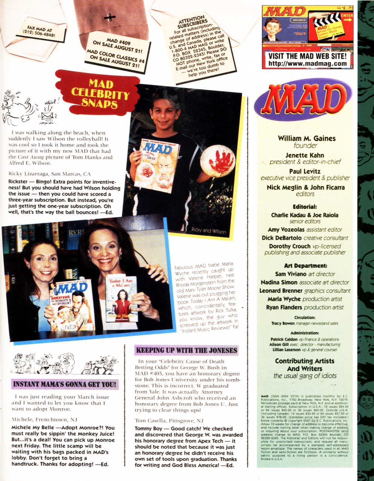 Read online MAD comic -  Issue #408 - 7