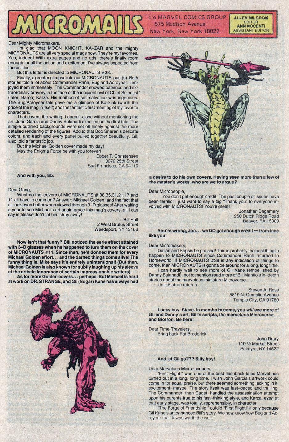 Read online Micronauts (1979) comic -  Issue #43 - 31