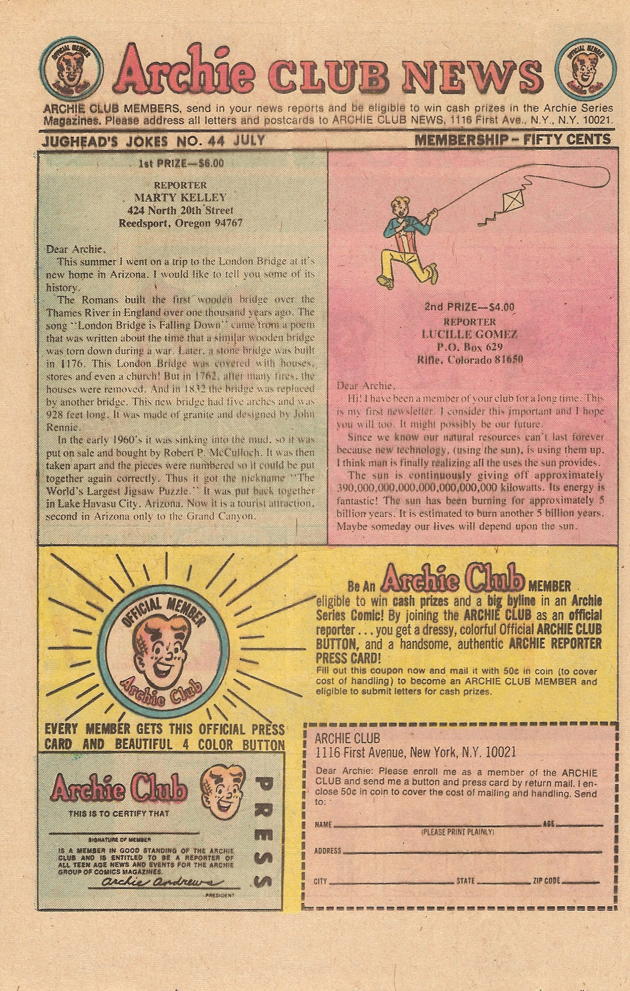 Read online Jughead's Jokes comic -  Issue #44 - 19