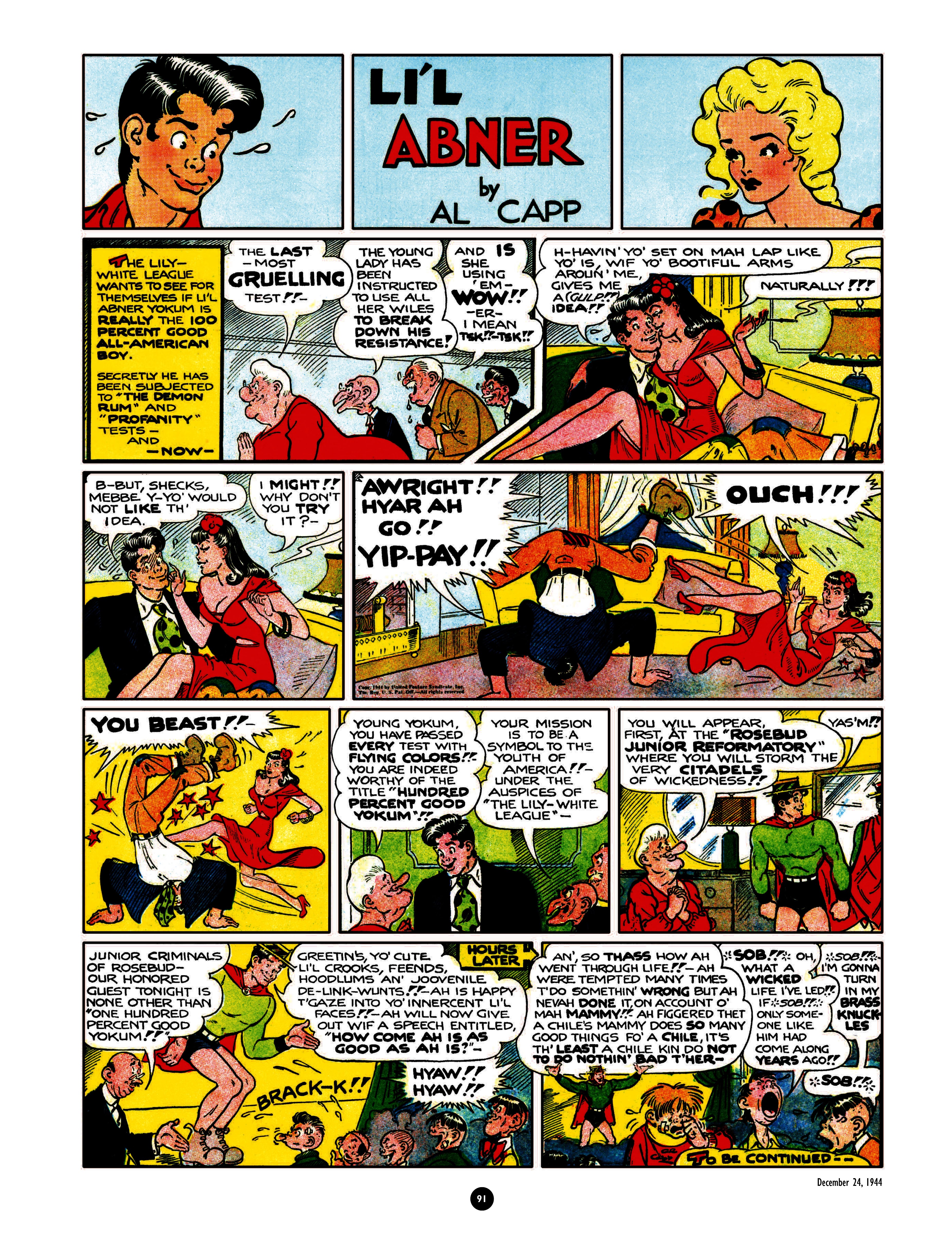 Read online Al Capp's Li'l Abner Complete Daily & Color Sunday Comics comic -  Issue # TPB 6 (Part 1) - 91