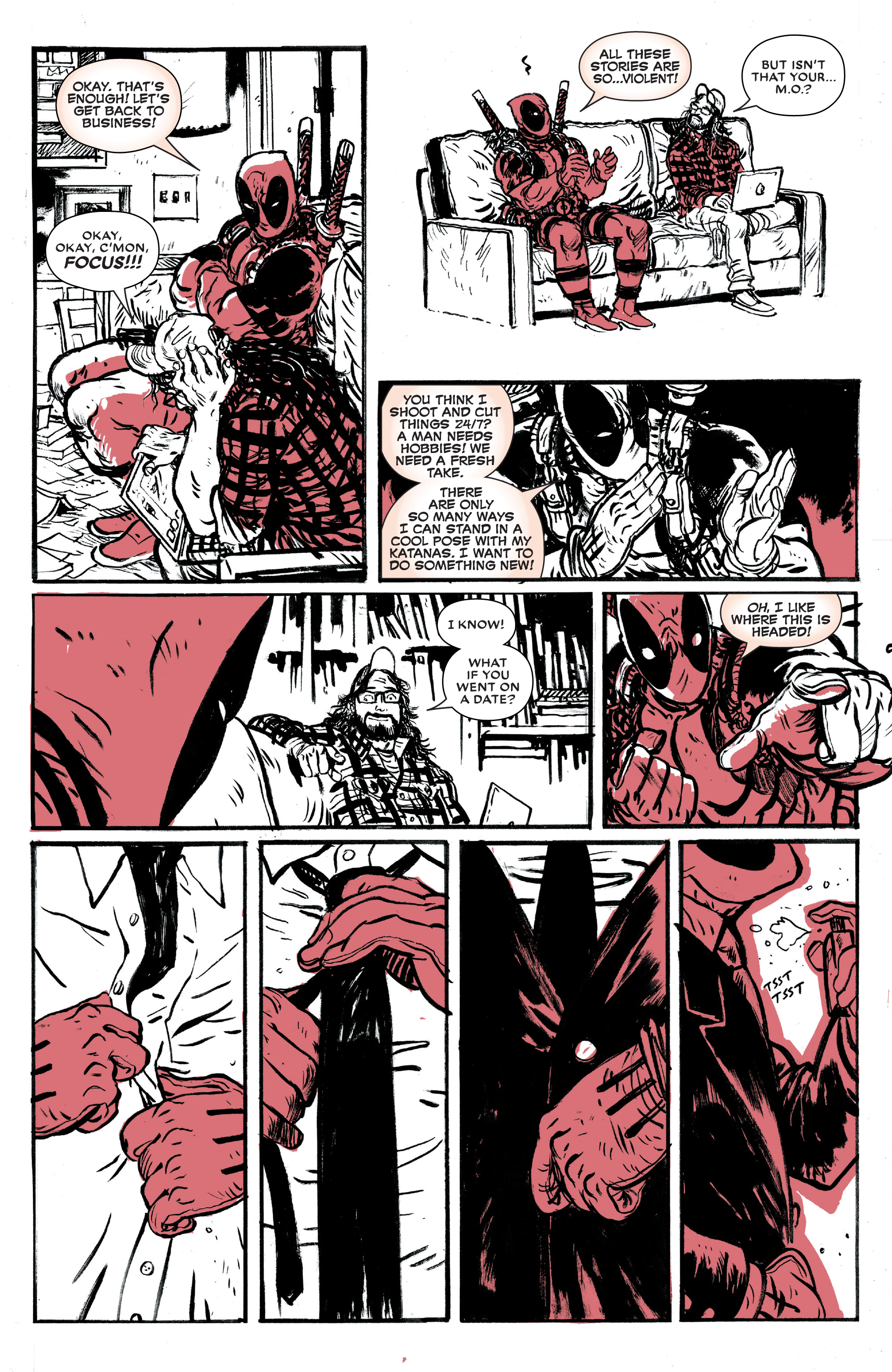 Read online Deadpool: Black, White & Blood comic -  Issue #2 - 26