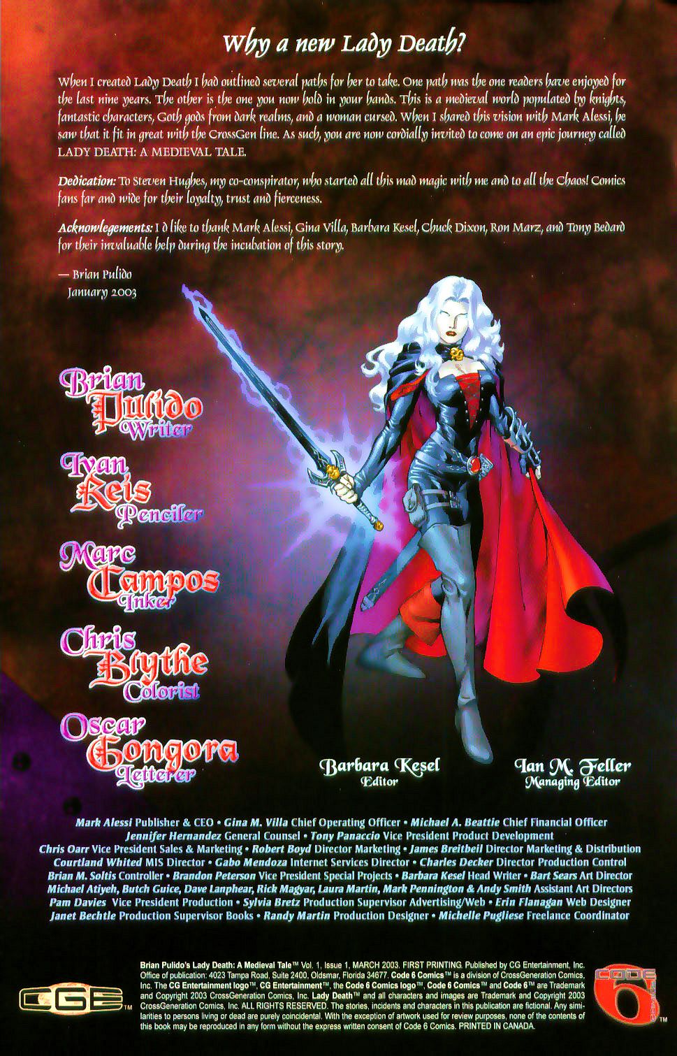 Read online Lady Death: A Medieval Tale comic -  Issue #1 - 2