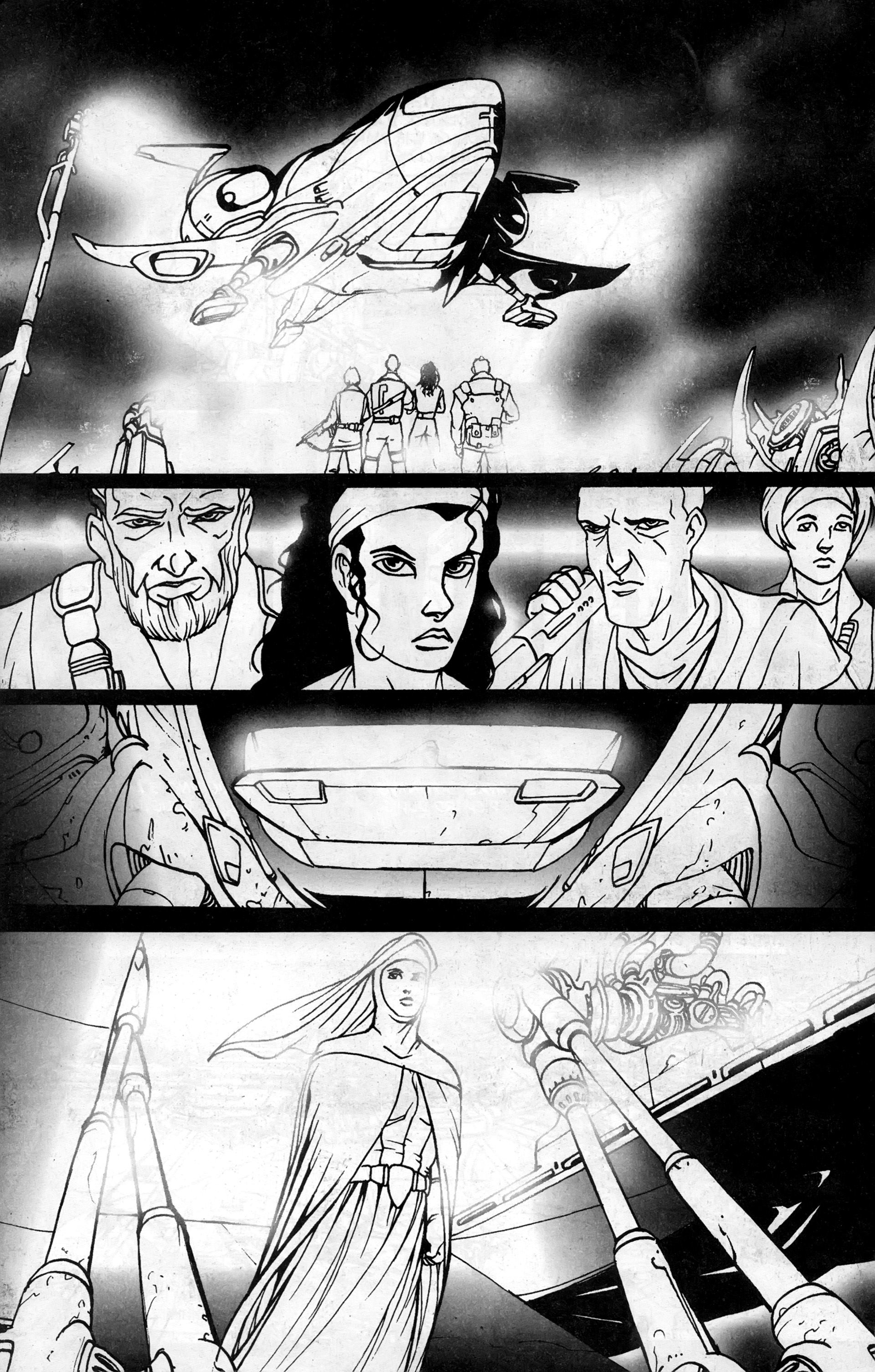 Read online Warrior Nun: Black & White comic -  Issue #20 - 4