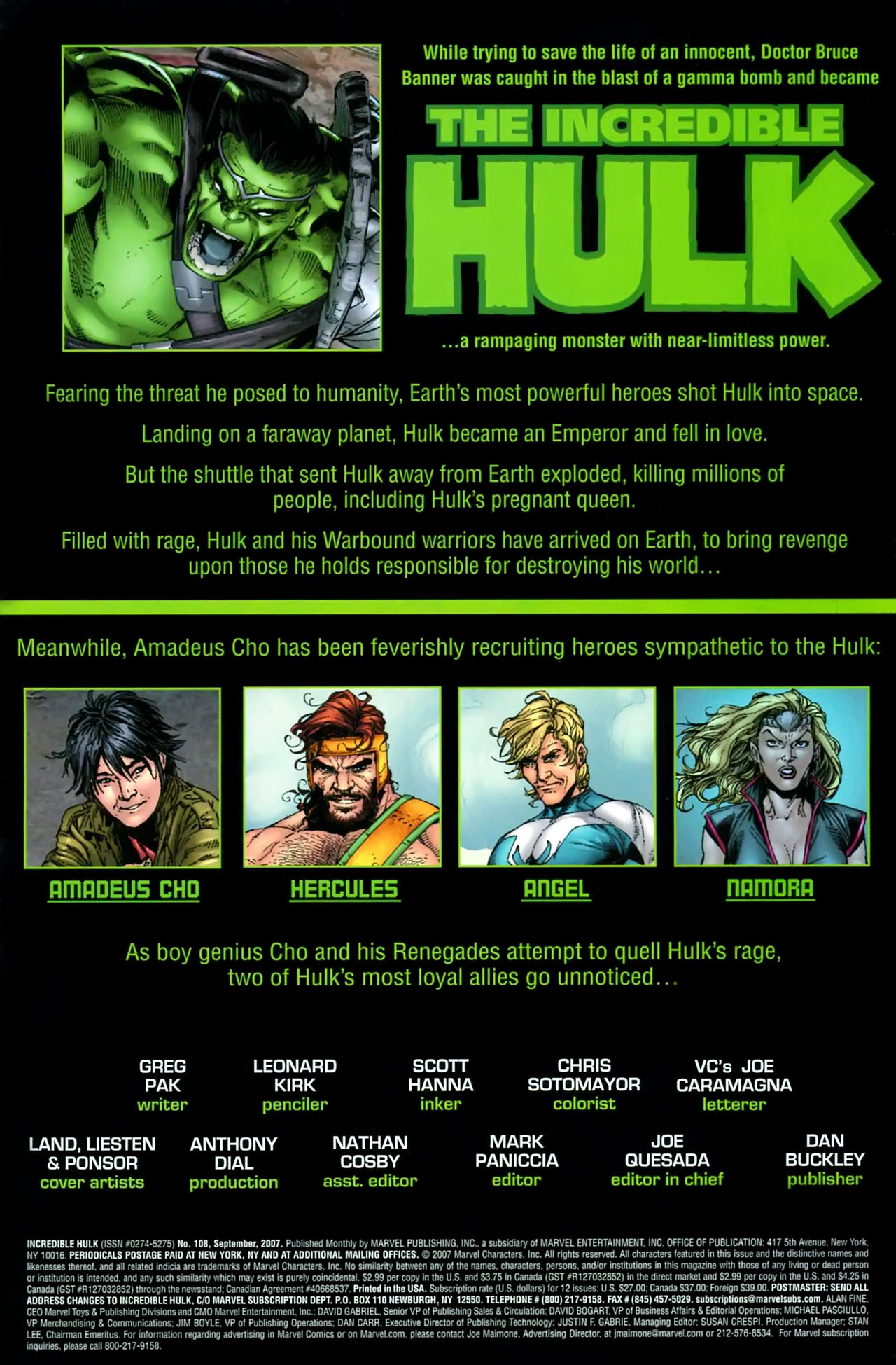 Read online The Incredible Hulk (2000) comic -  Issue #108 - 2