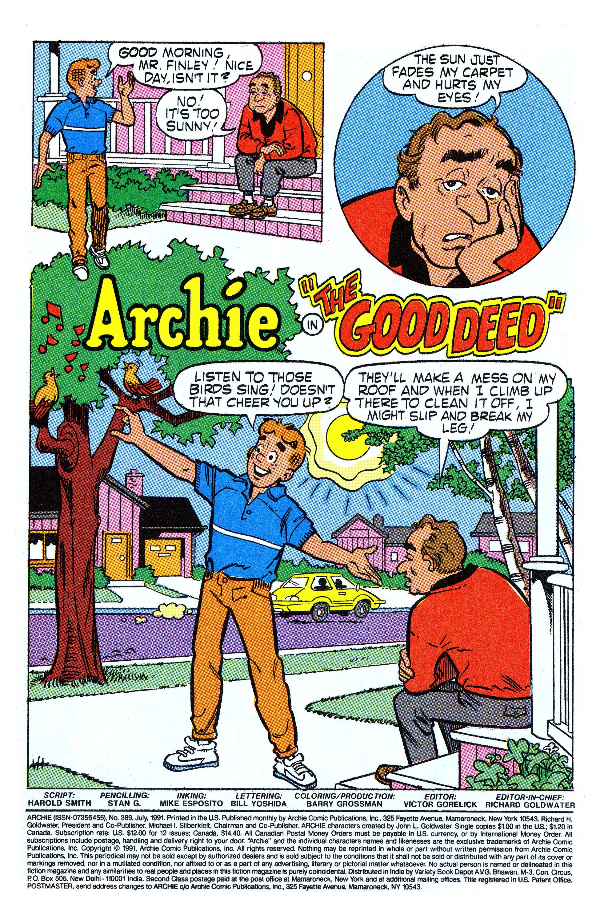 Read online Archie (1960) comic -  Issue #389 - 2
