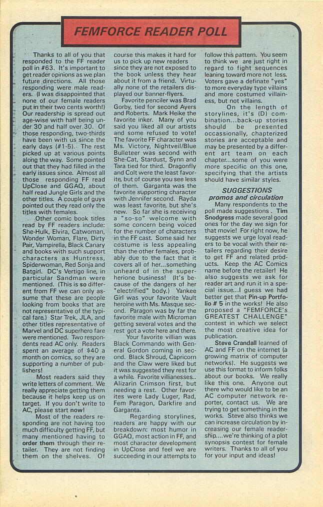 Read online Femforce comic -  Issue #66 - 24