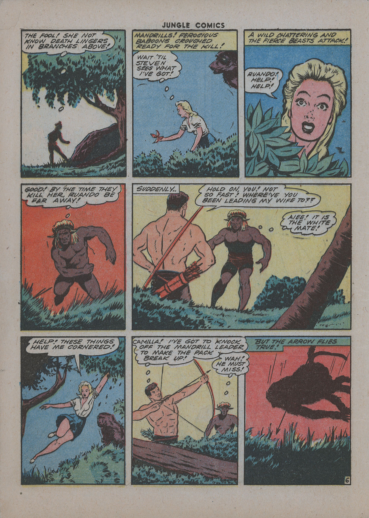 Read online Jungle Comics comic -  Issue #48 - 54