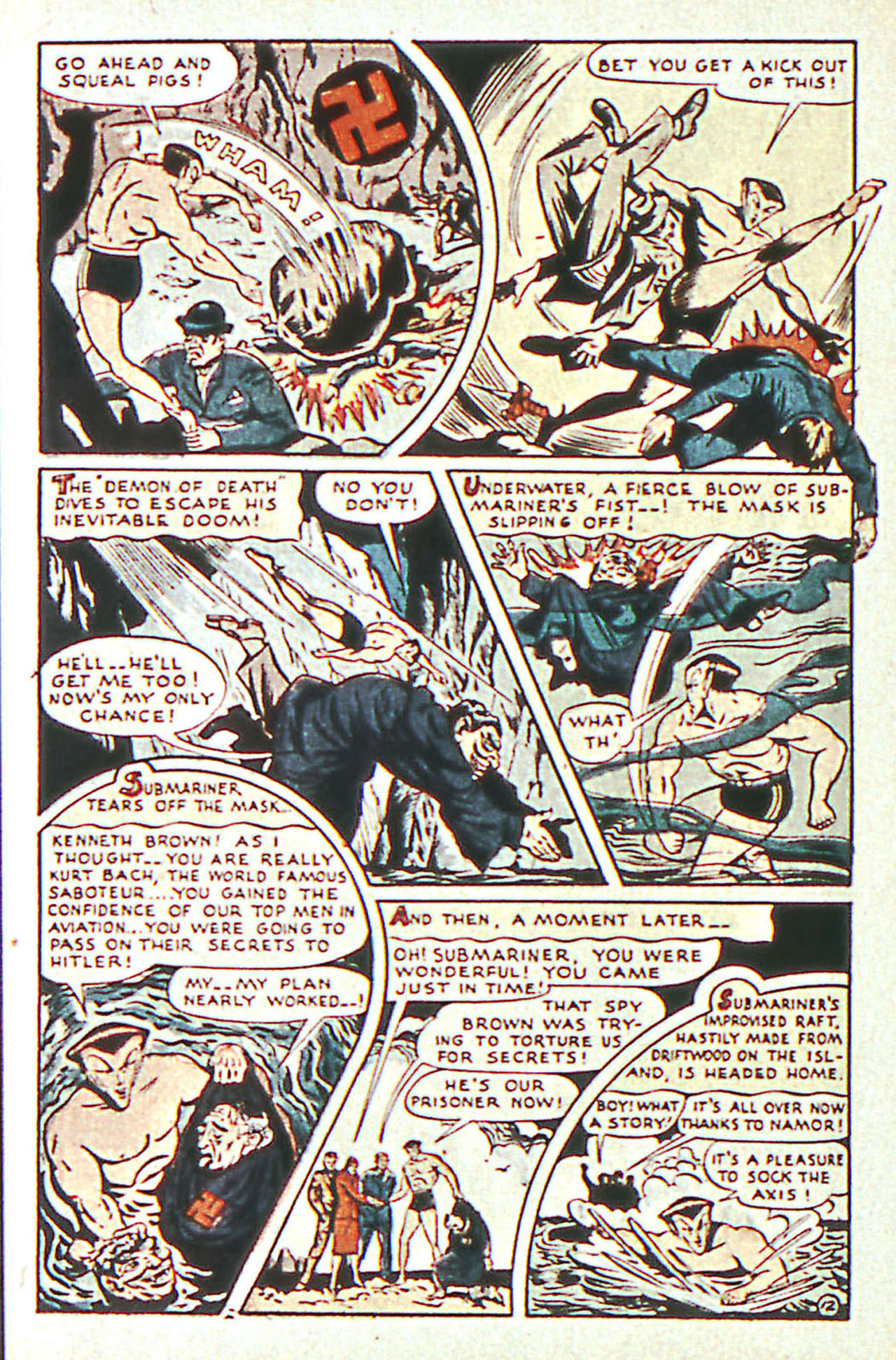 Read online Sub-Mariner Comics comic -  Issue #16 - 14