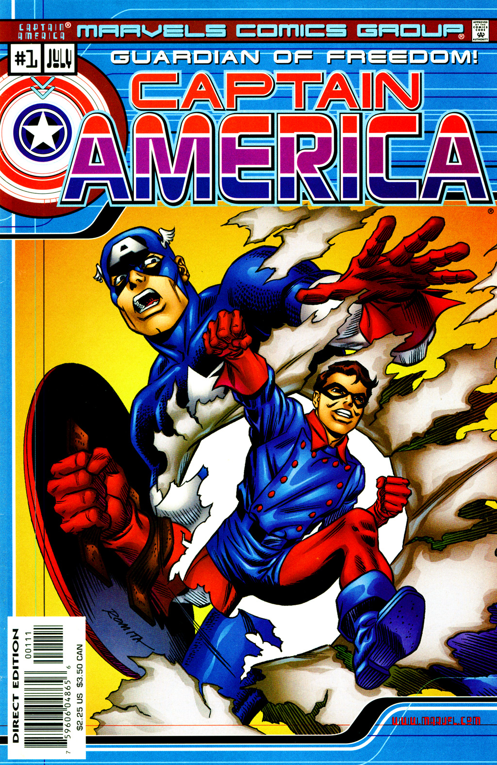 <{ $series->title }} issue Captain America - Page 1