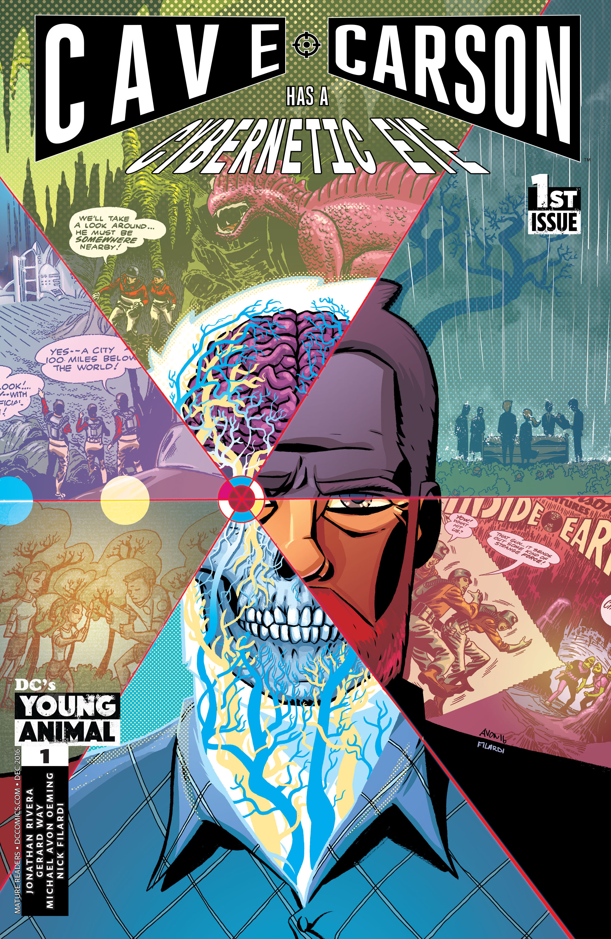 Read online Cave Carson Has a Cybernetic Eye comic -  Issue #1 - 1