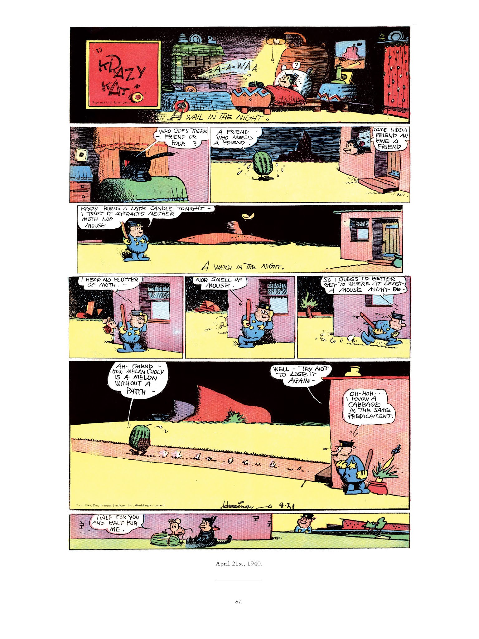 Read online Krazy & Ignatz comic -  Issue # TPB 11 - 81