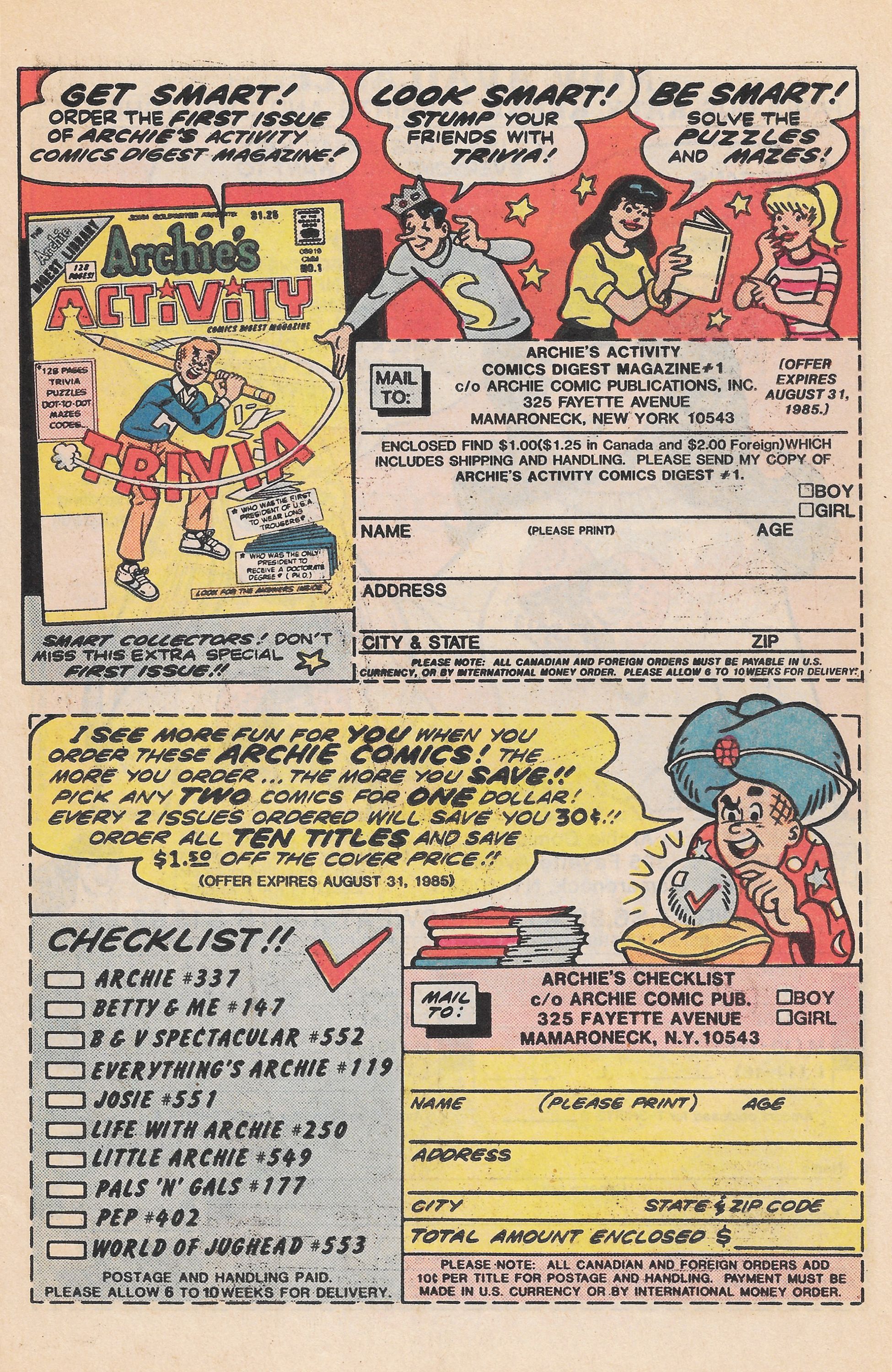 Read online Archie Giant Series Magazine comic -  Issue #550 - 11
