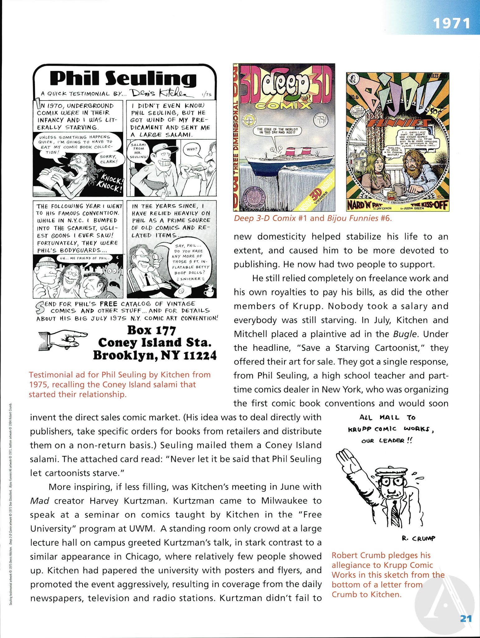 Read online Kitchen Sink Press: The First 25 Years comic -  Issue # TPB - 23