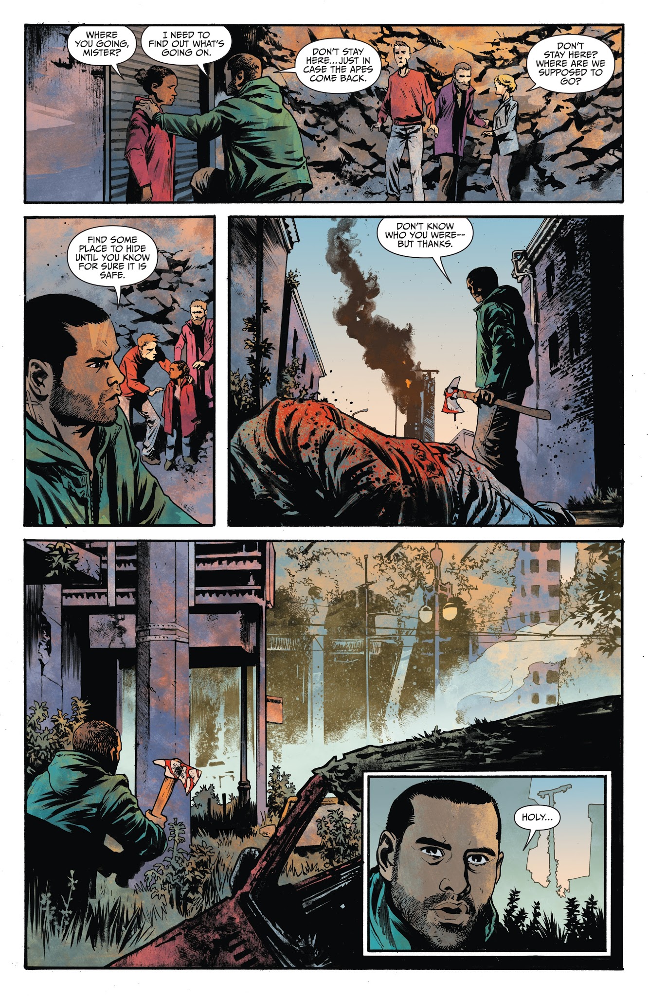 Read online War for the Planet of the Apes comic -  Issue #1 - 9