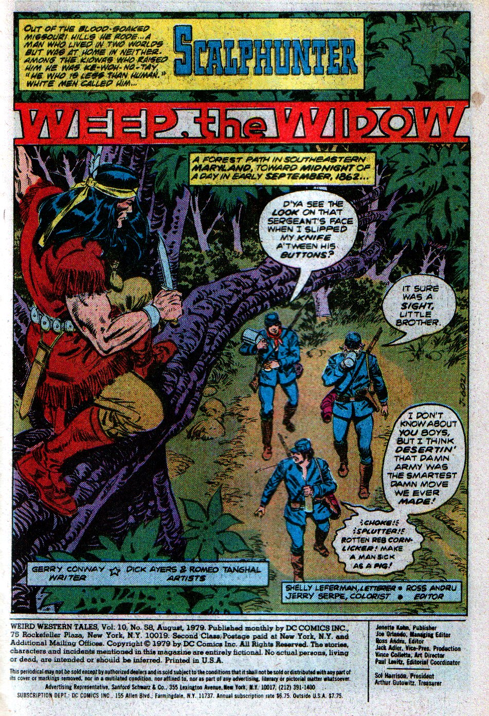 Read online Weird Western Tales (1972) comic -  Issue #58 - 2