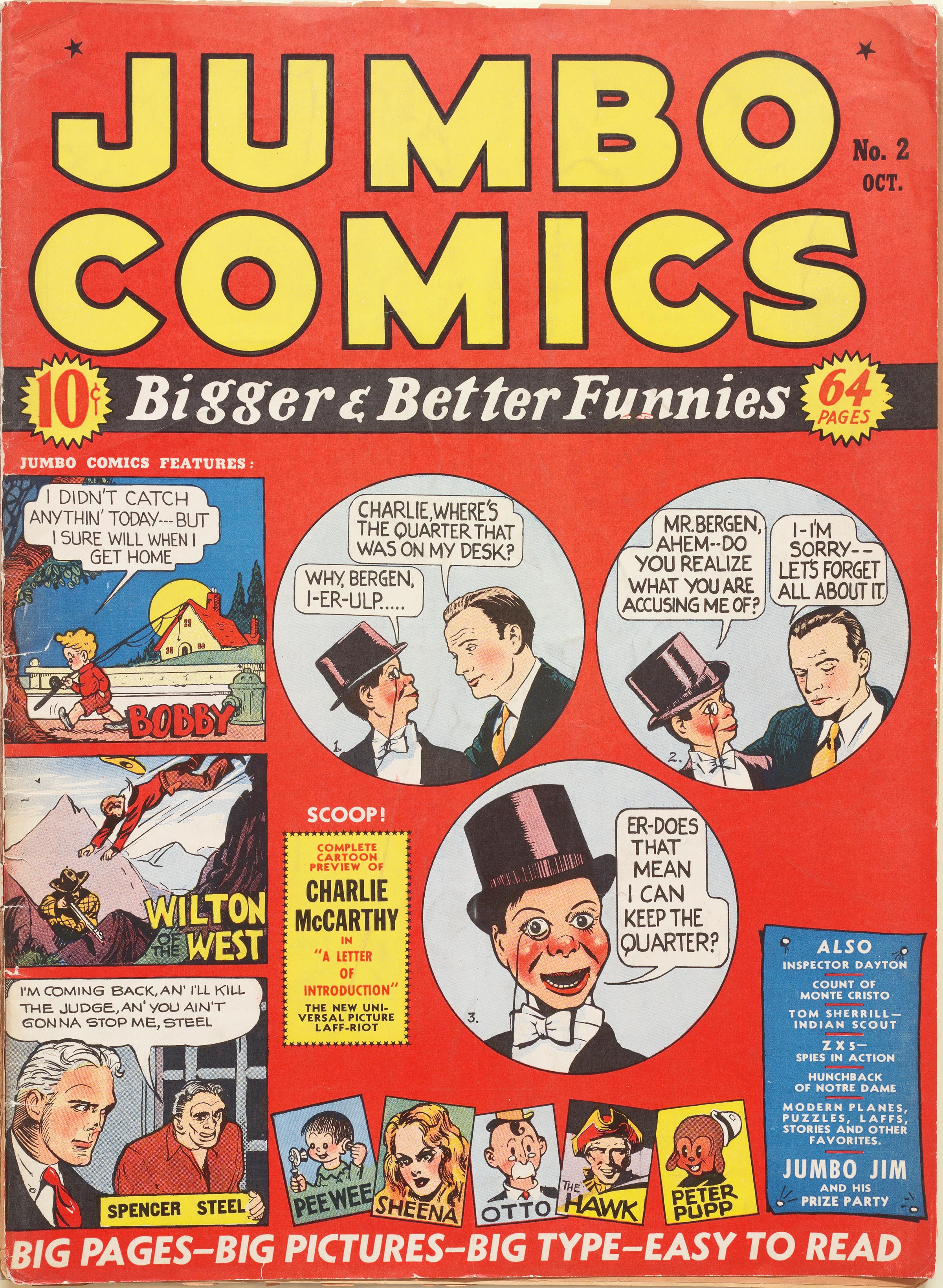 Read online Jumbo Comics comic -  Issue #2 - 1
