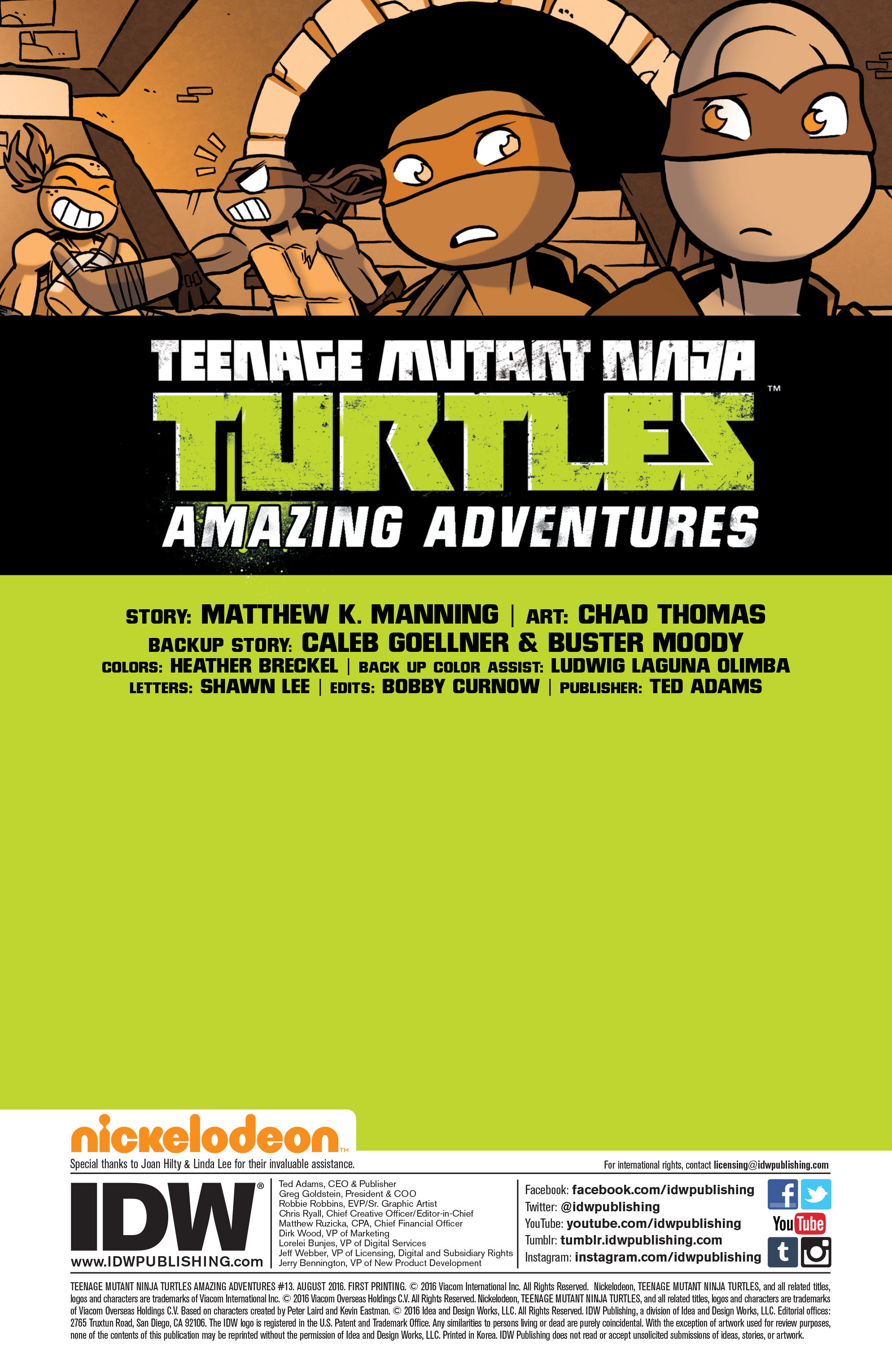 Read online Teenage Mutant Ninja Turtles Amazing Adventures comic -  Issue #13 - 2