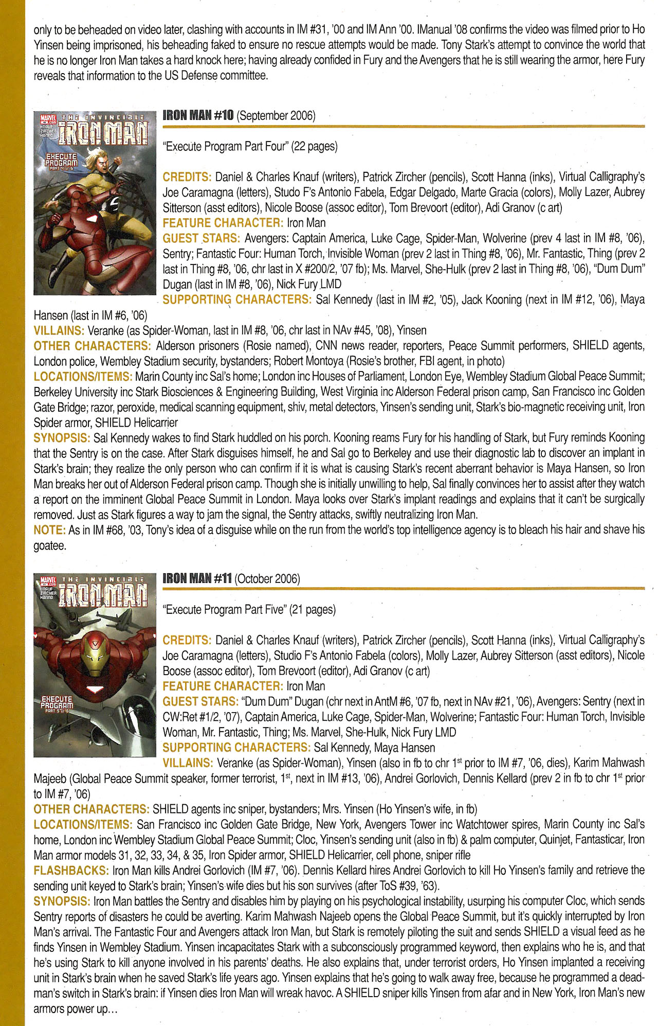 Read online Official Index to the Marvel Universe comic -  Issue #12 - 36