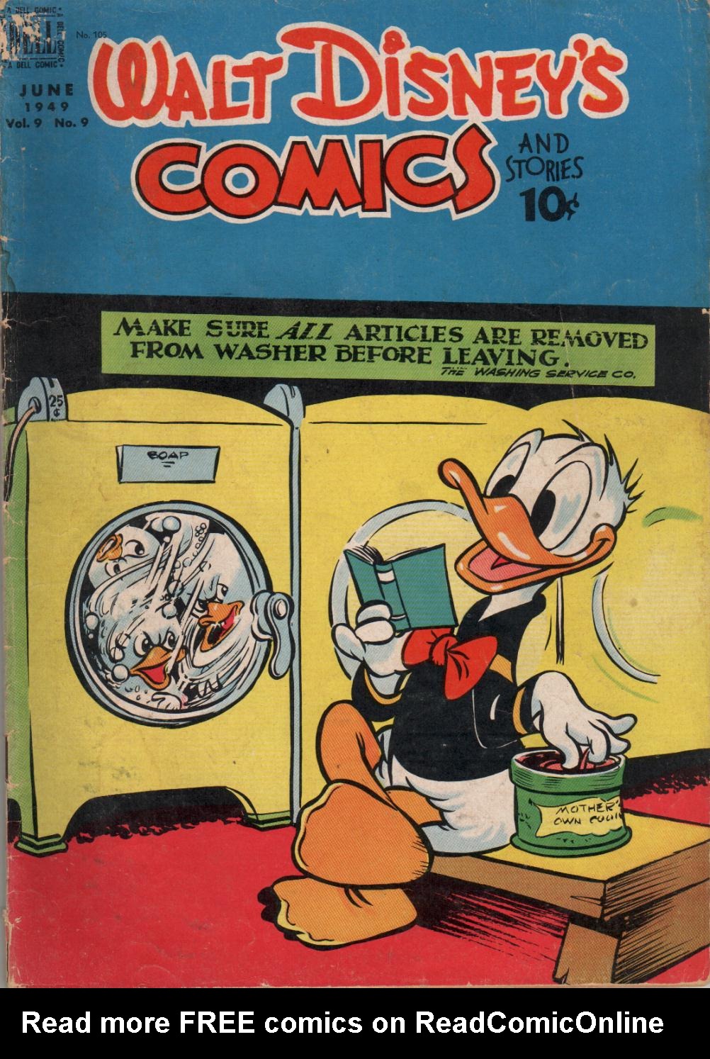 Read online Walt Disney's Comics and Stories comic -  Issue #105 - 1