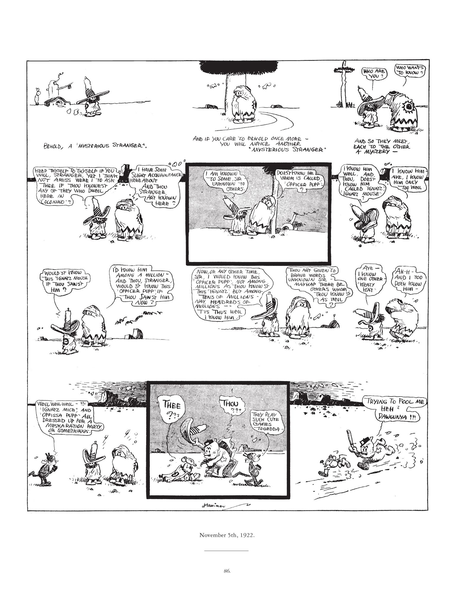 Read online Krazy & Ignatz comic -  Issue # TPB 3 - 86