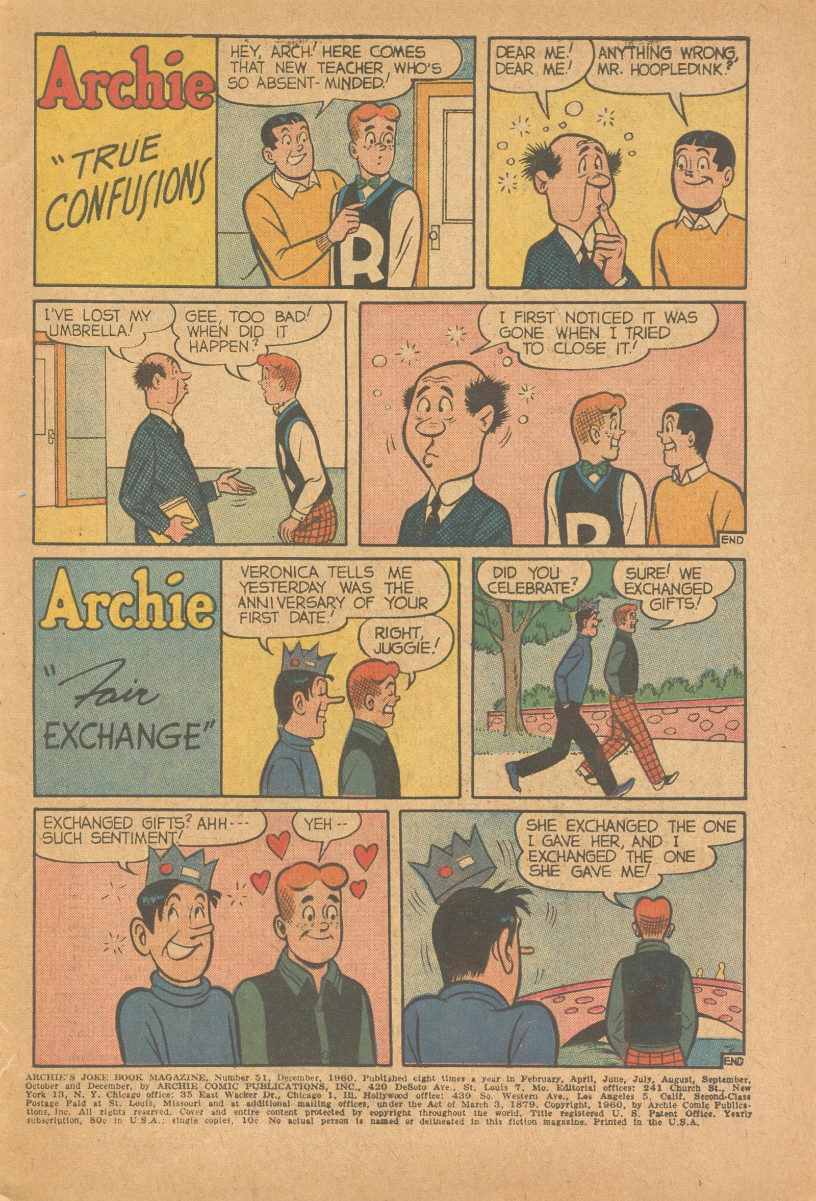 Read online Archie's Joke Book Magazine comic -  Issue #51 - 3