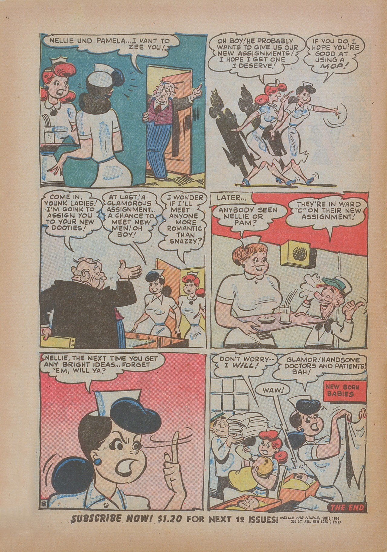 Read online Nellie The Nurse (1945) comic -  Issue #30 - 10
