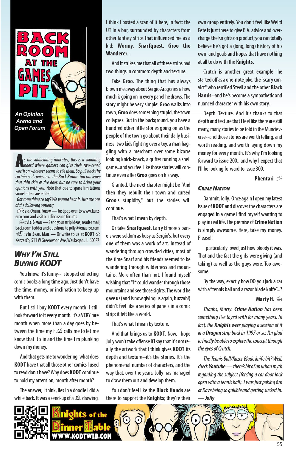 Read online Knights of the Dinner Table comic -  Issue #198 - 57