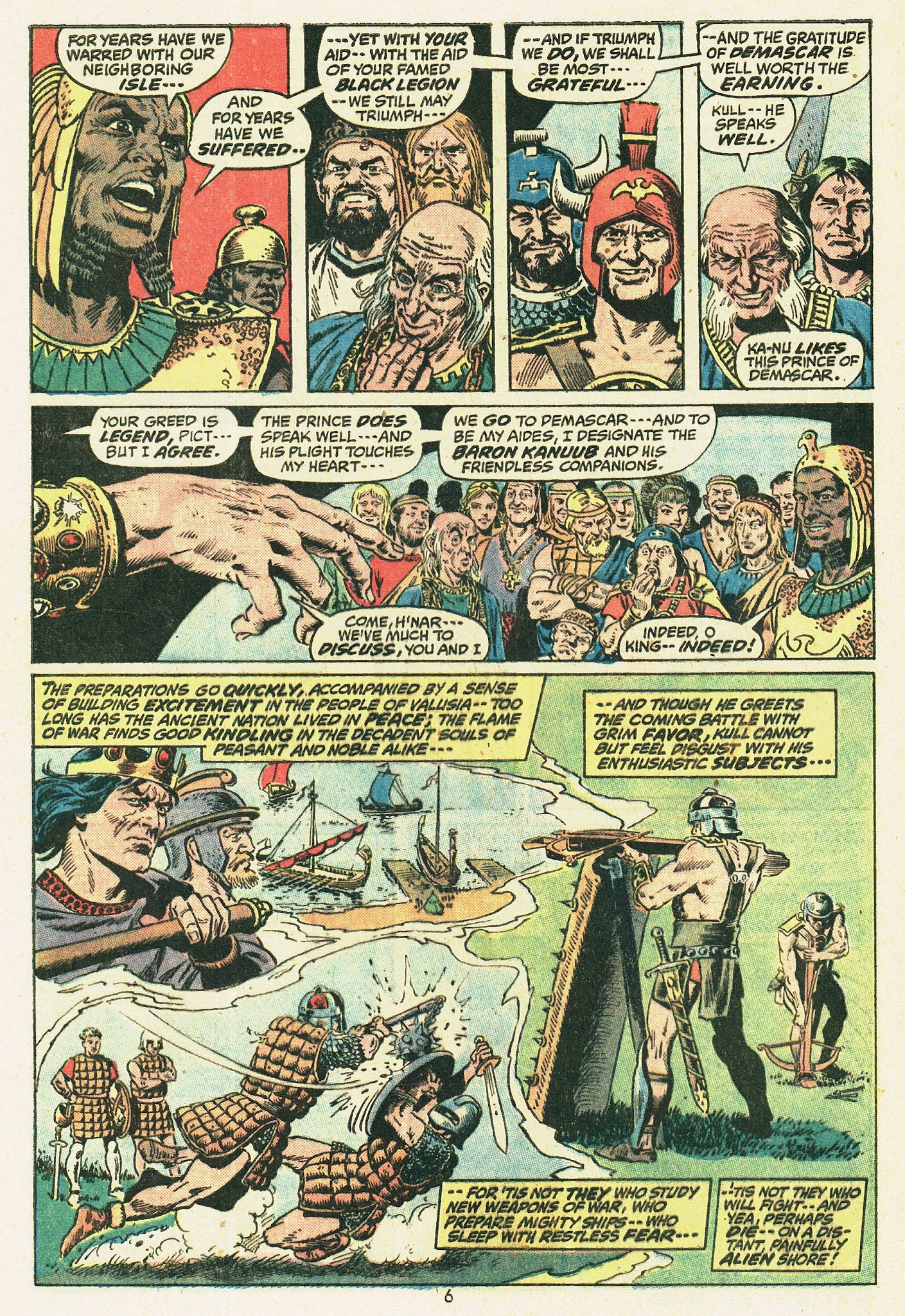 Read online Kull, the Conqueror (1971) comic -  Issue #5 - 6