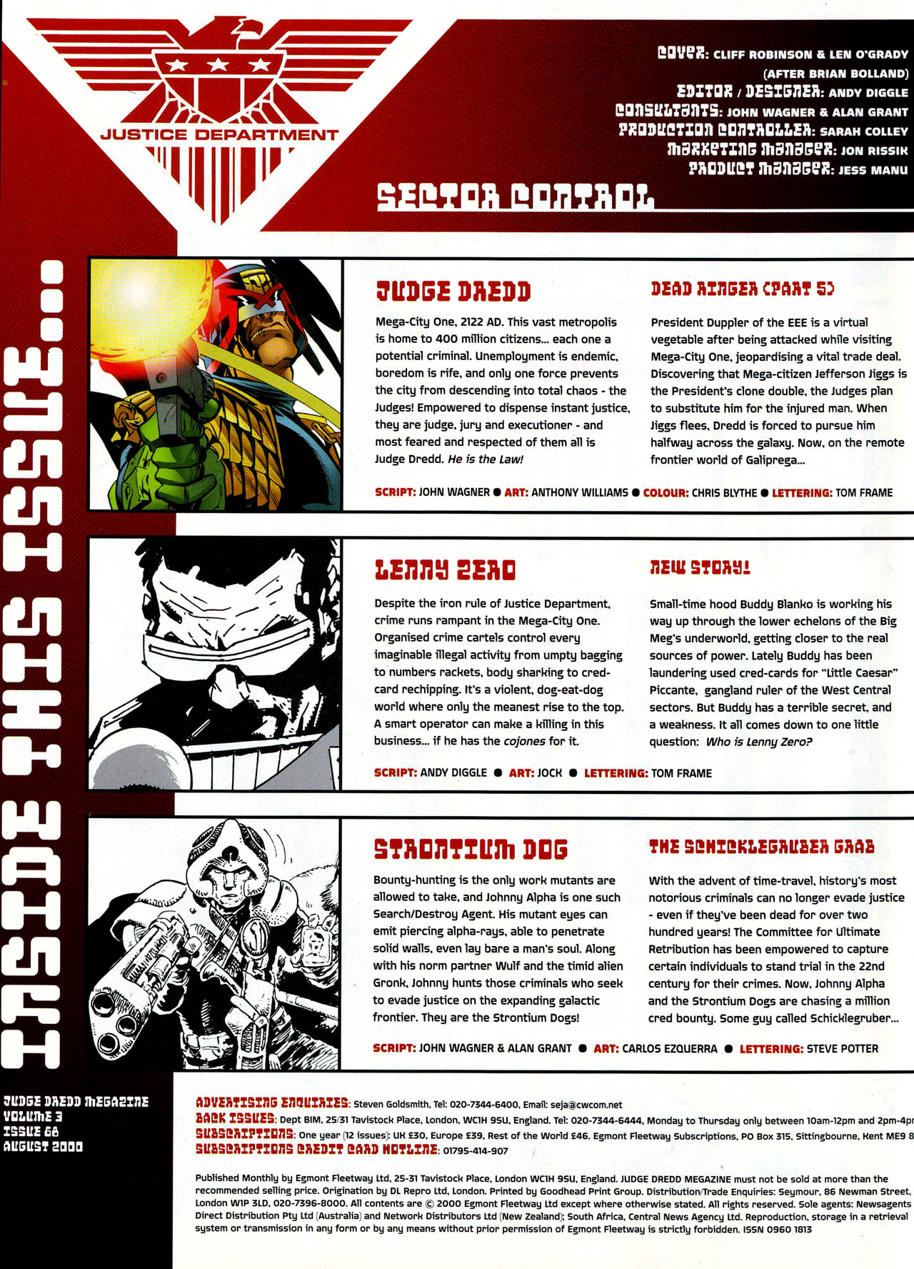 Read online Judge Dredd Megazine (vol. 3) comic -  Issue #68 - 2
