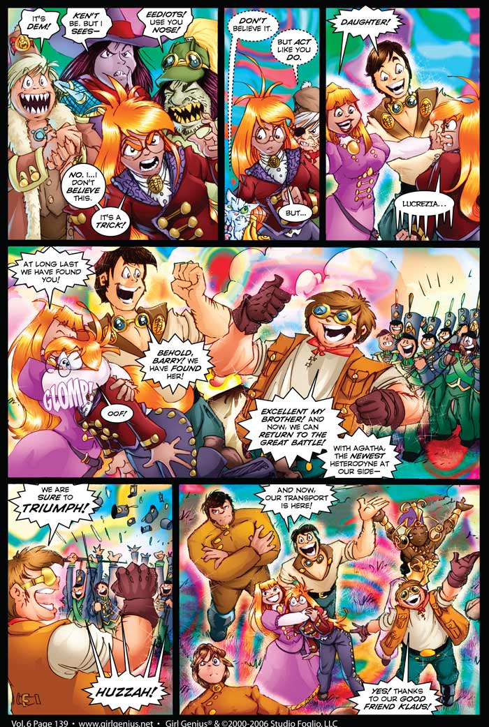Read online Girl Genius (2002) comic -  Issue #6 - 140