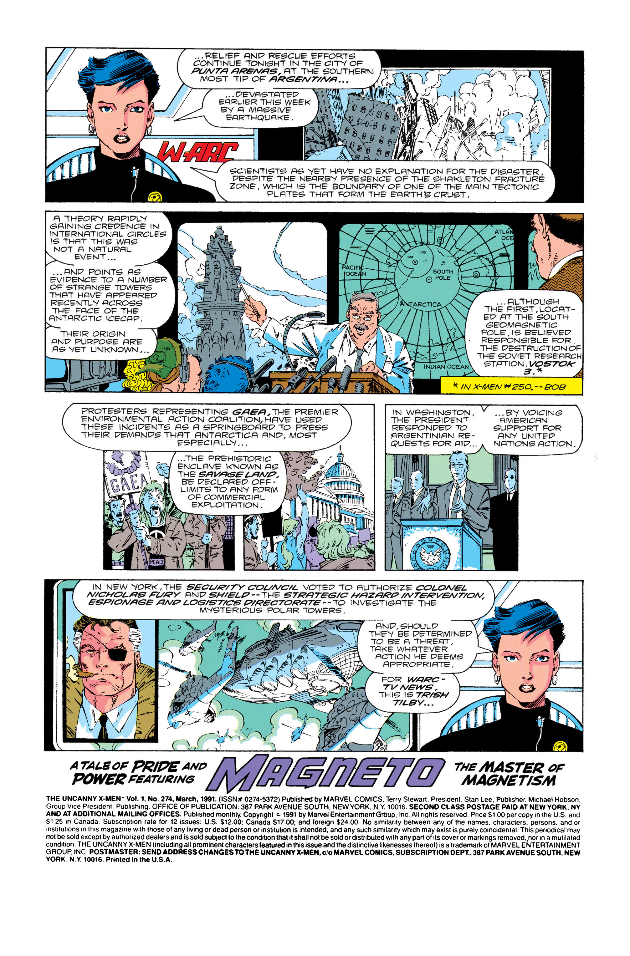 Read online Uncanny X-Men (1963) comic -  Issue #274 - 2