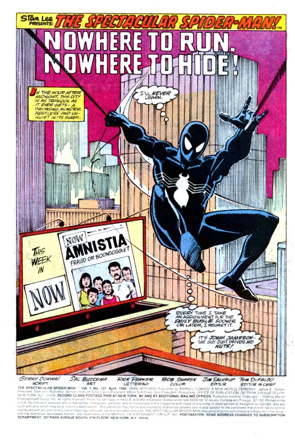 Read online The Spectacular Spider-Man (1976) comic -  Issue #137 - 2