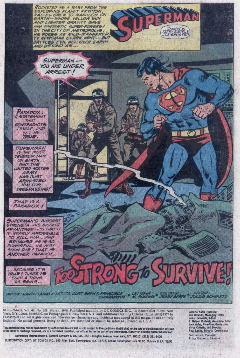 Read online Superman (1939) comic -  Issue #321 - 2