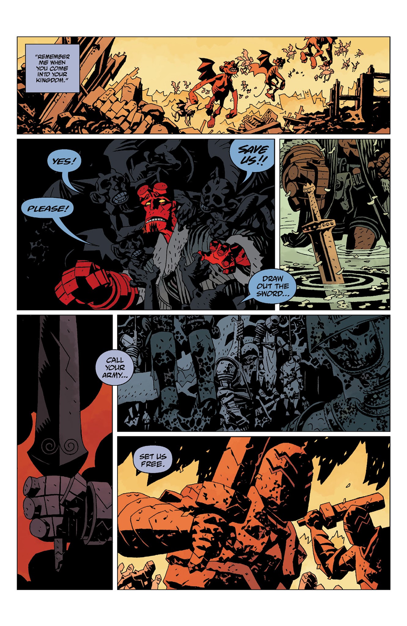 Read online Hellboy: The Wild Hunt comic -  Issue # TPB - 148