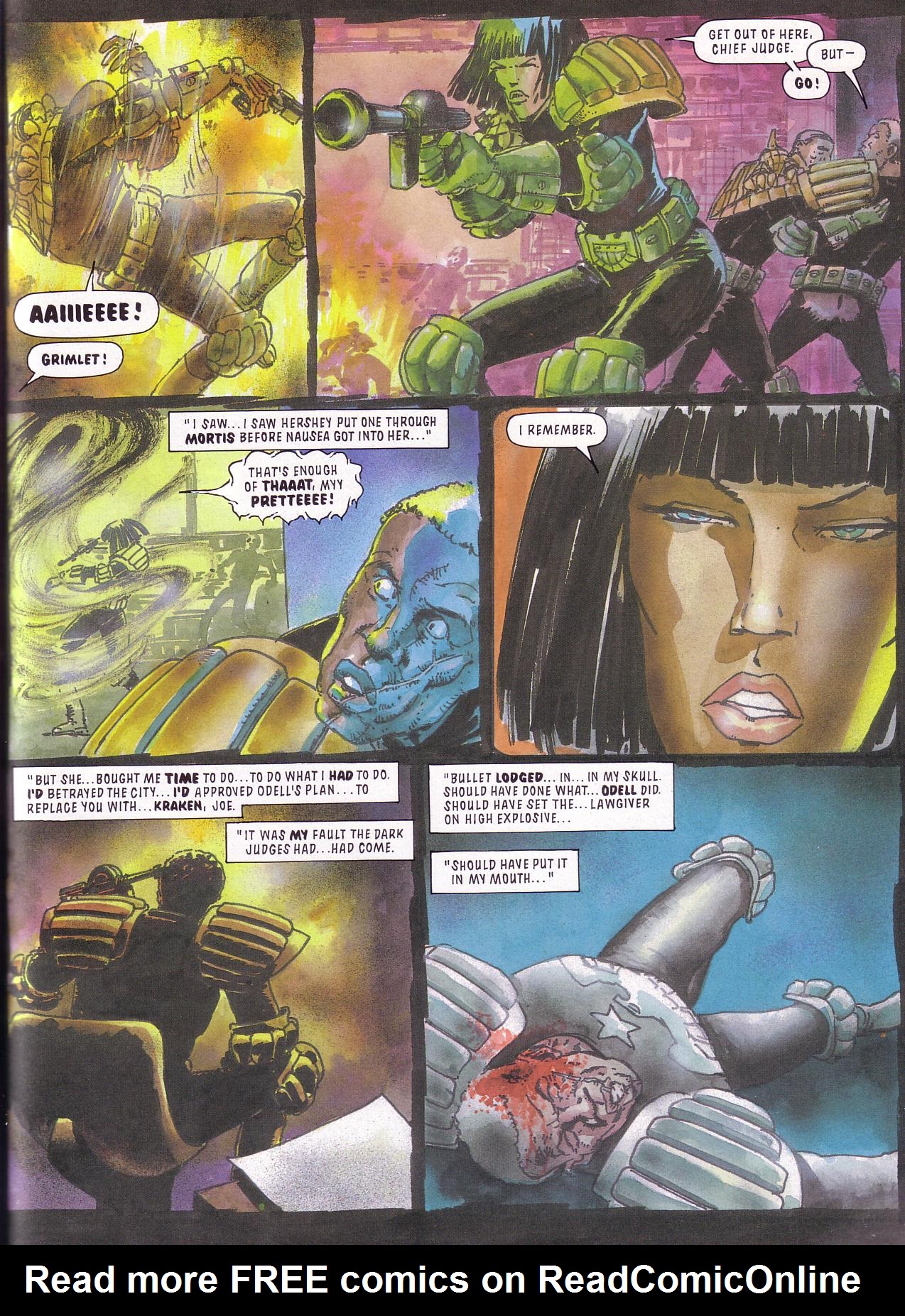 Read online Judge Dredd: Death Aid comic -  Issue # TPB - 57