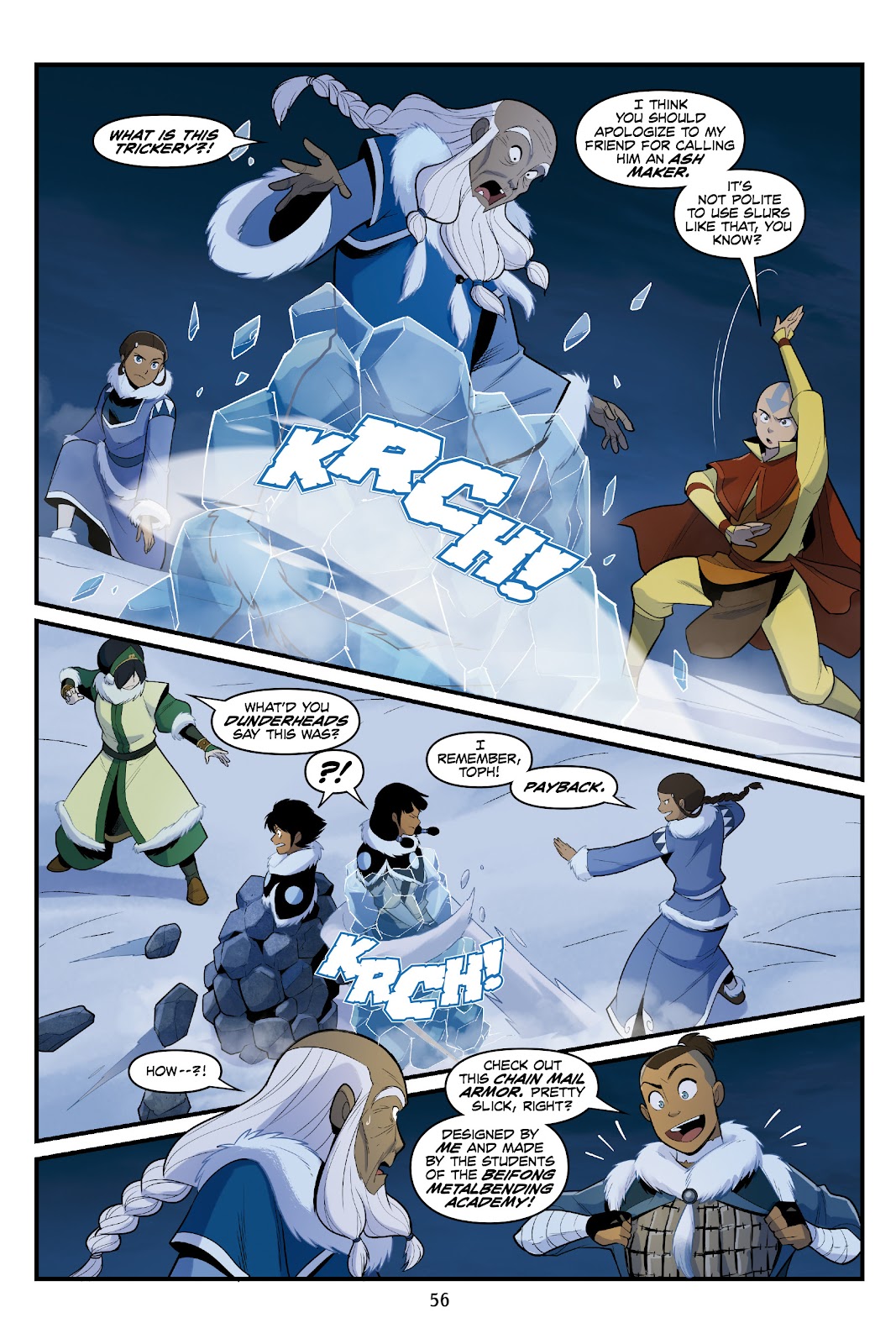 Nickelodeon Avatar: The Last Airbender - North and South issue 3 - Page 56