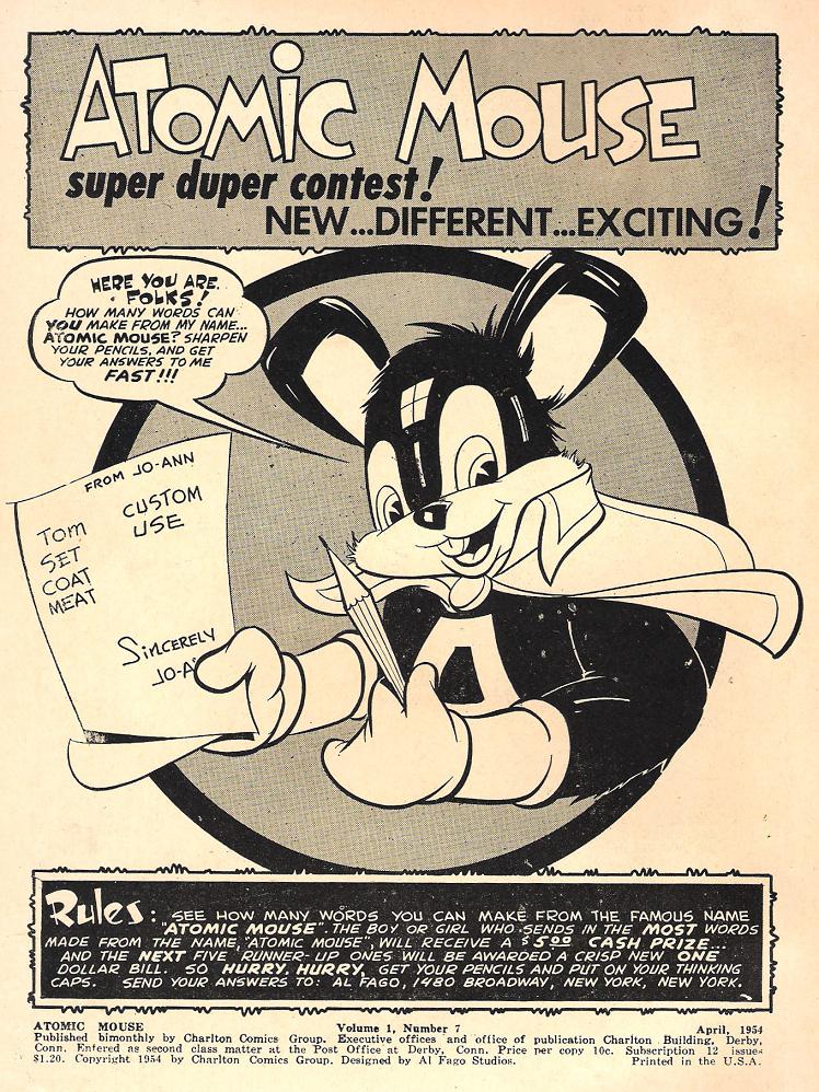 Read online Atomic Mouse comic -  Issue #7 - 2