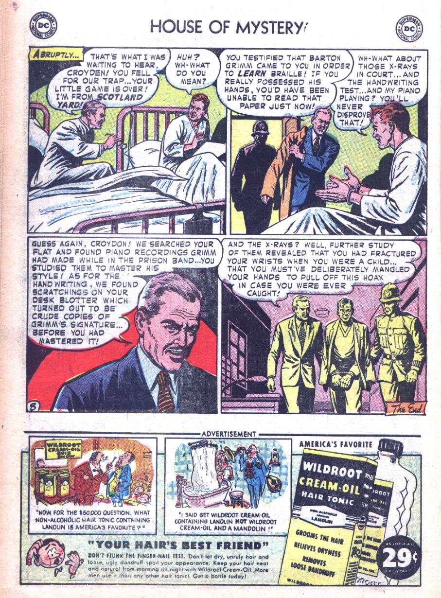 Read online House of Mystery (1951) comic -  Issue #5 - 10