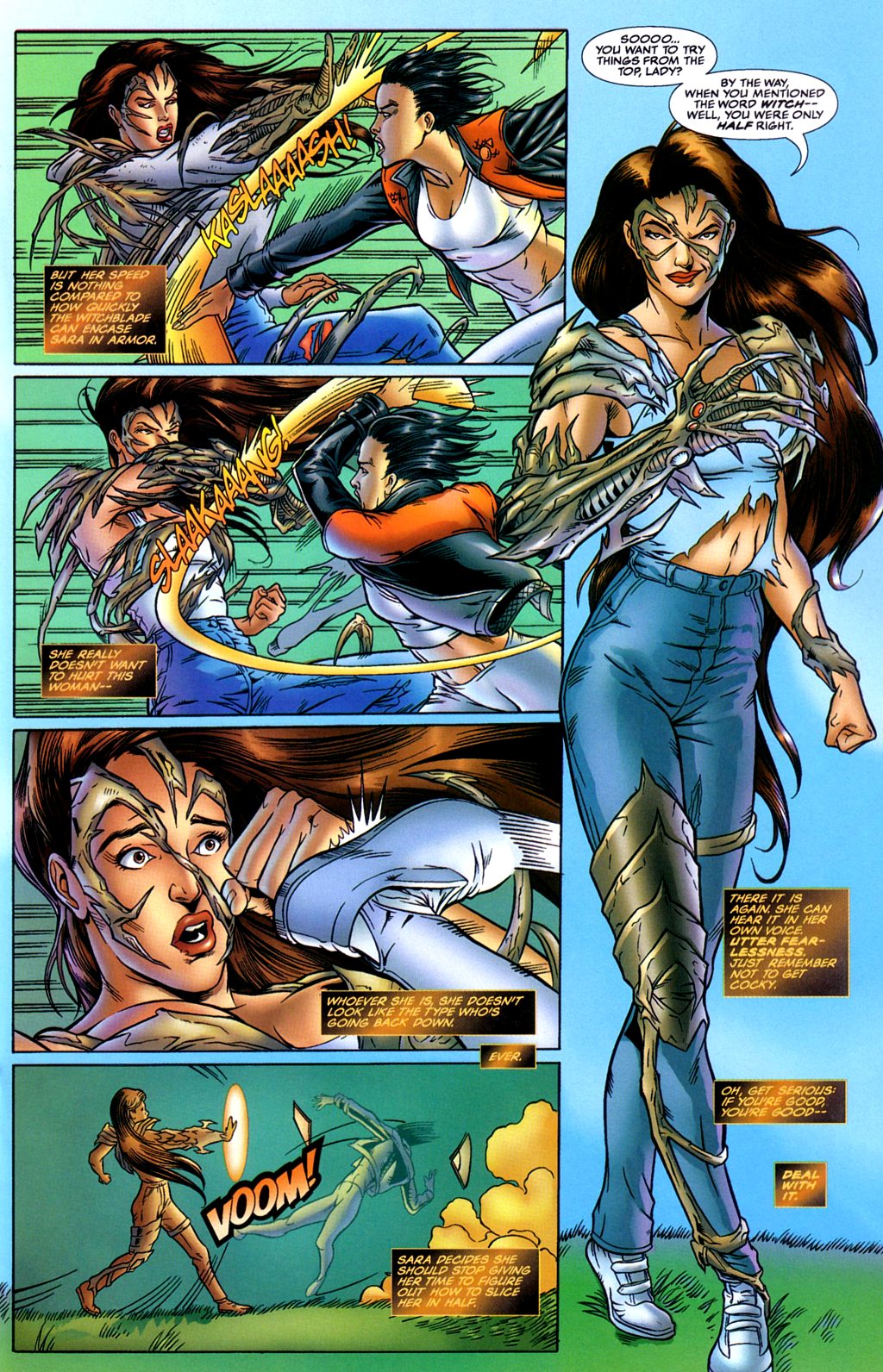 Read online Tomoe/Witchblade: Fire Sermon comic -  Issue # Full - 21