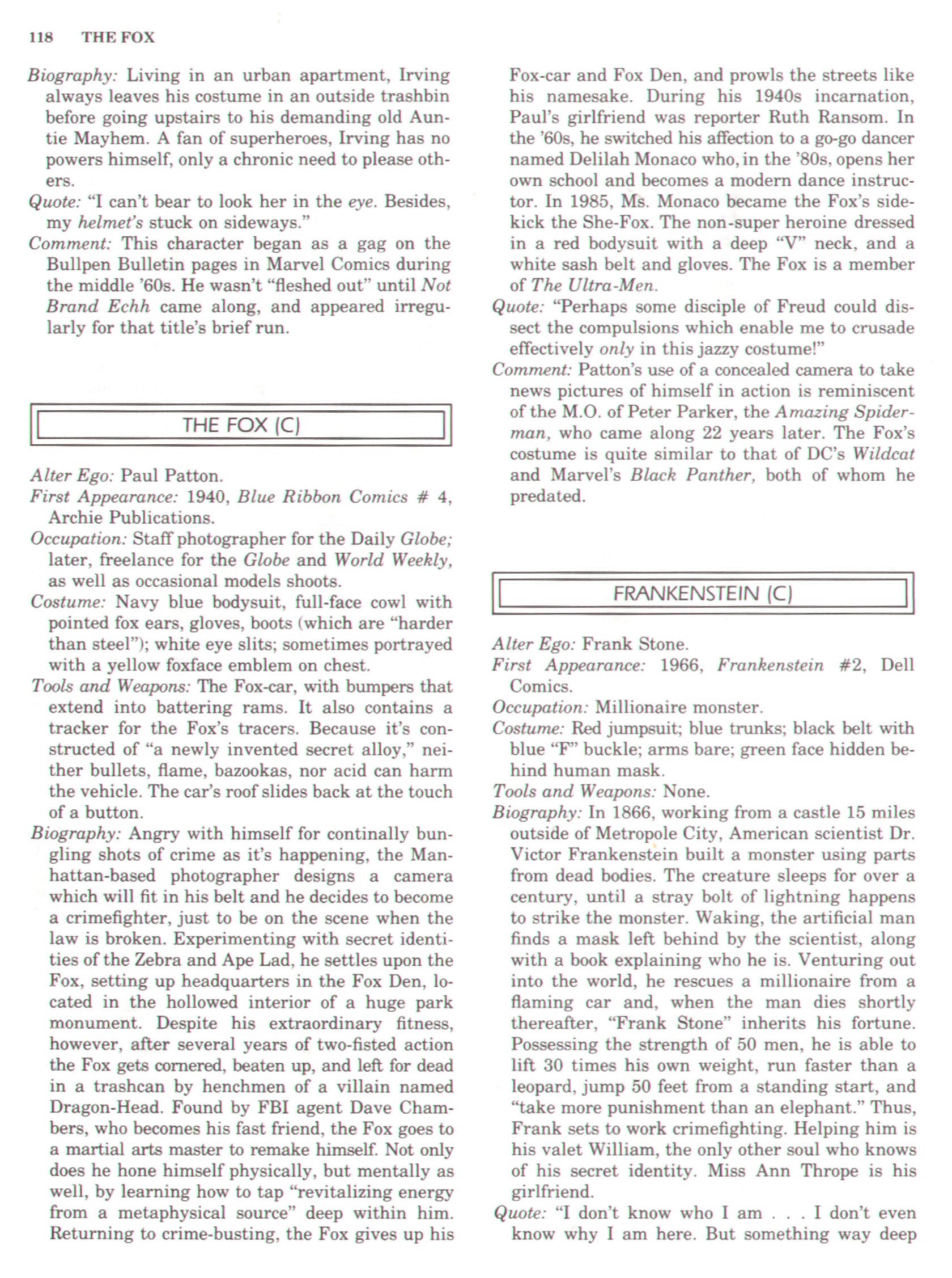 Read online The Encyclopedia of Superheroes comic -  Issue # TPB (Part 2) - 37