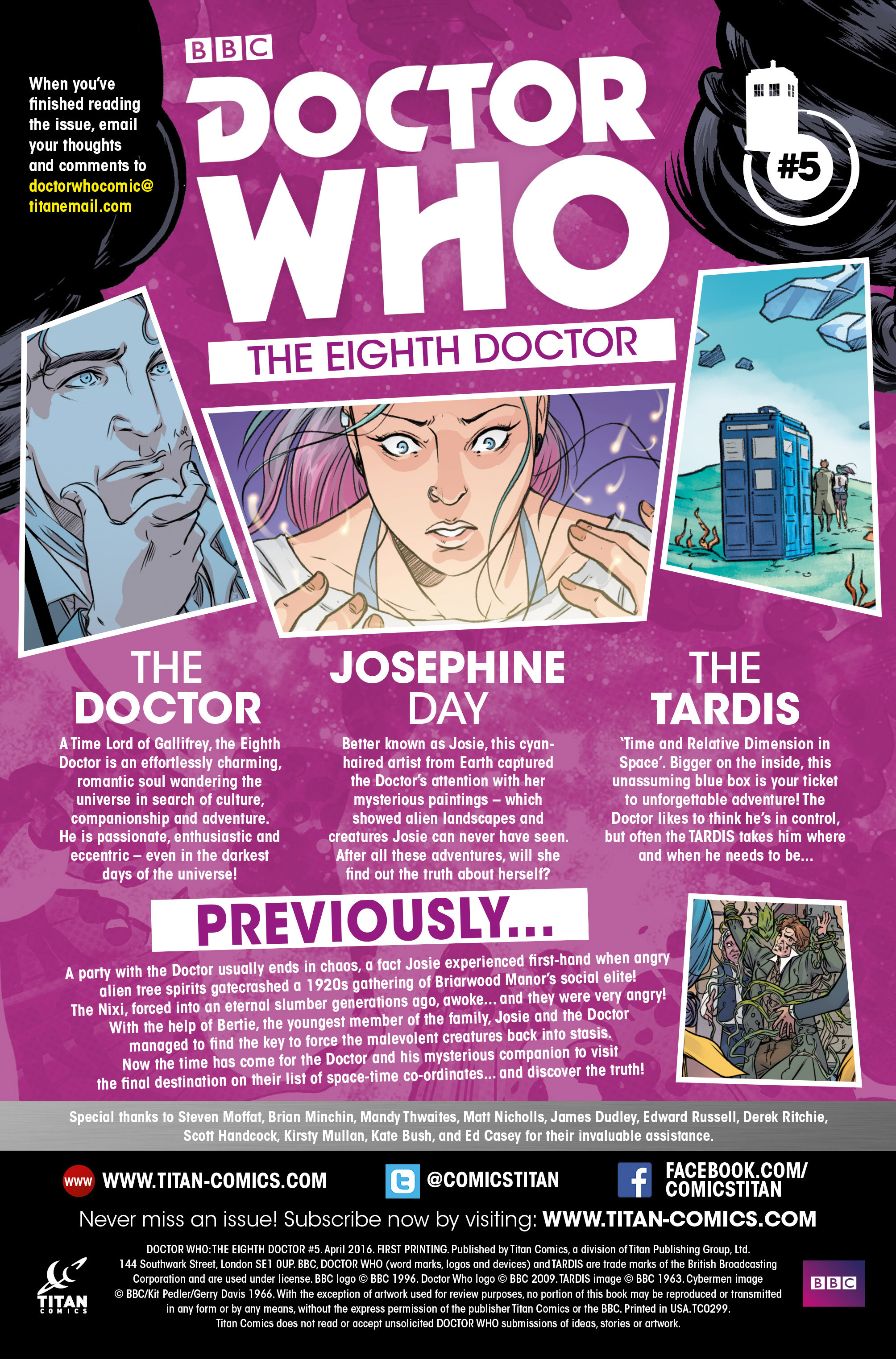 Read online Doctor Who: The Eighth Doctor comic -  Issue #5 - 4