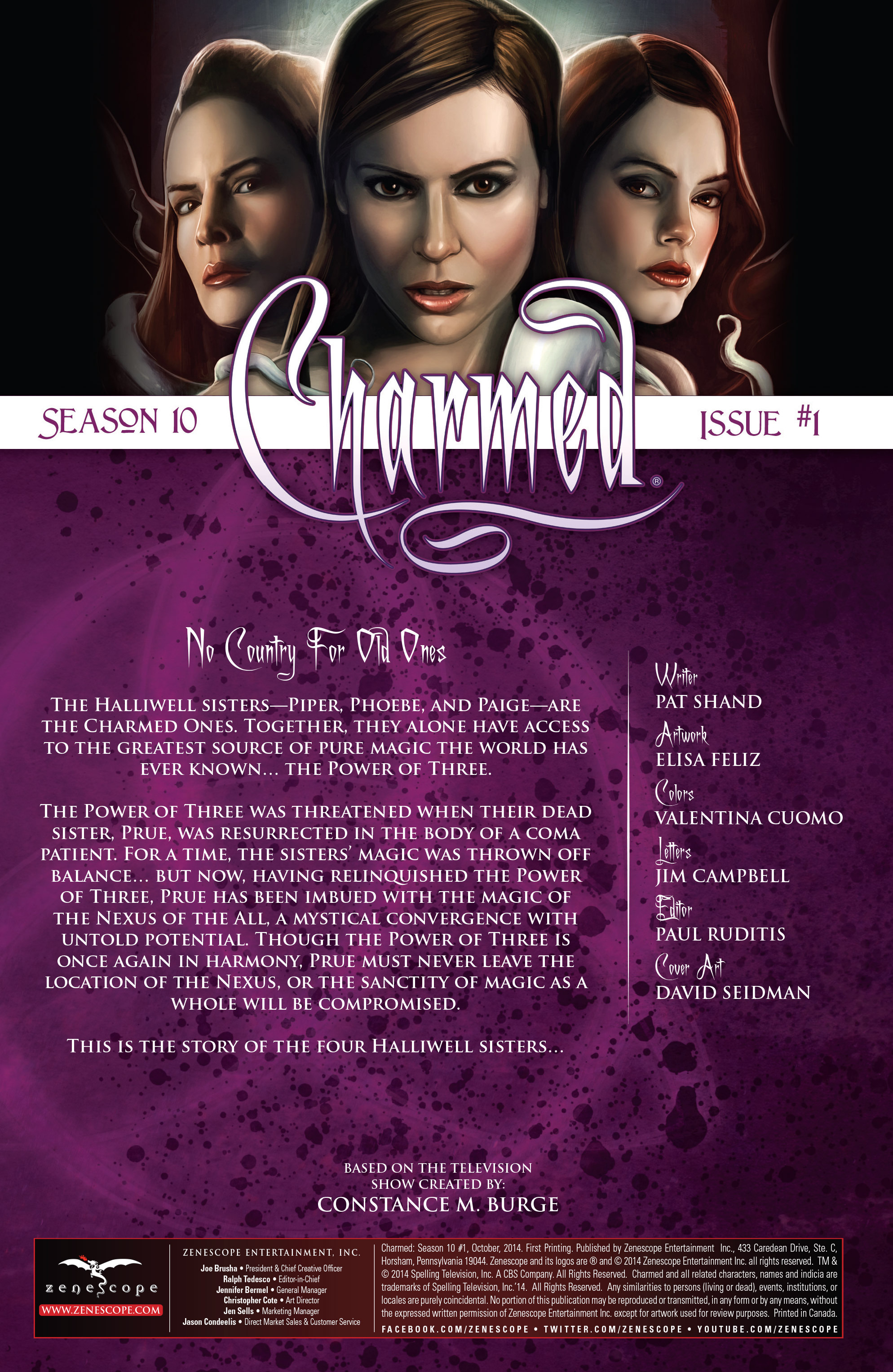 Read online Charmed Season 10 comic -  Issue #1 - 2