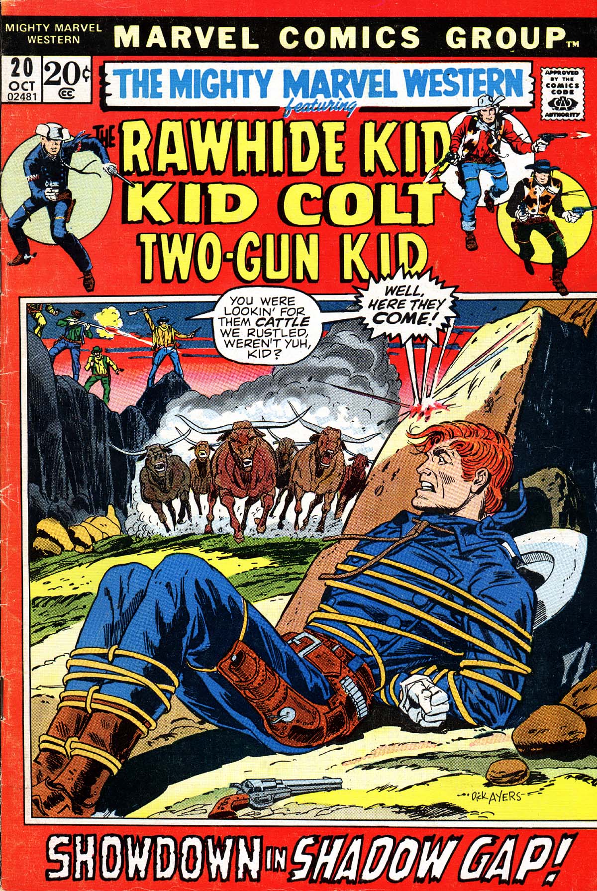 Read online The Mighty Marvel Western comic -  Issue #20 - 1