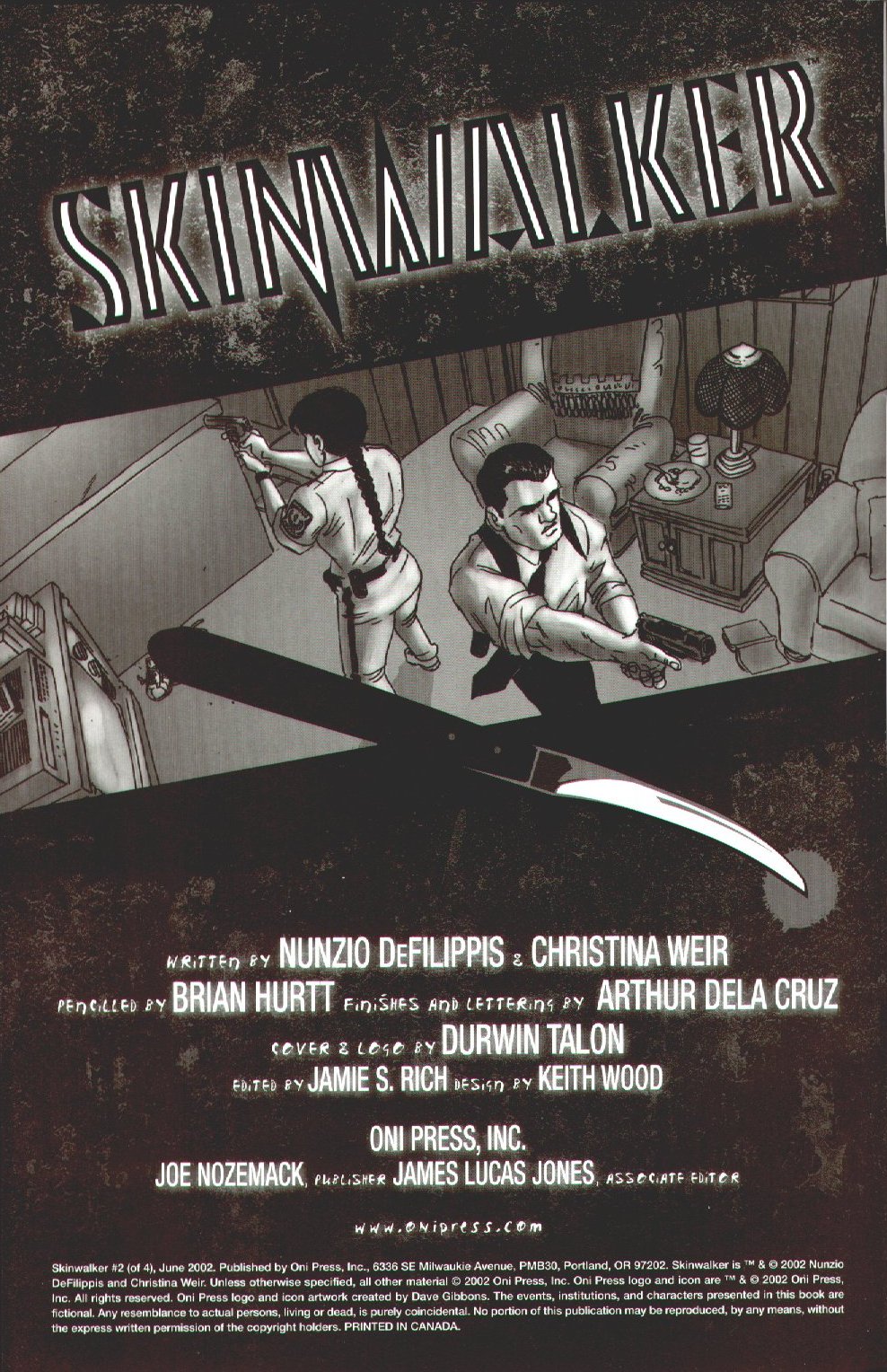 Read online Skinwalker comic -  Issue #2 - 2