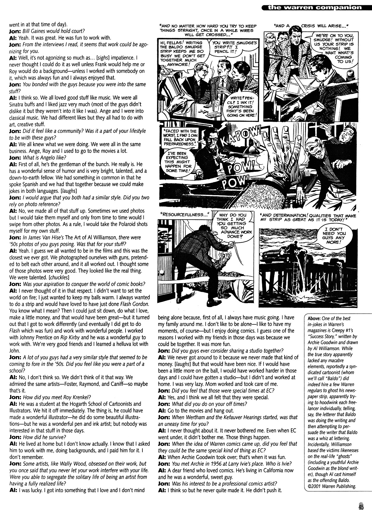 Read online Warren Companion comic -  Issue # TPB (Part 1) - 45