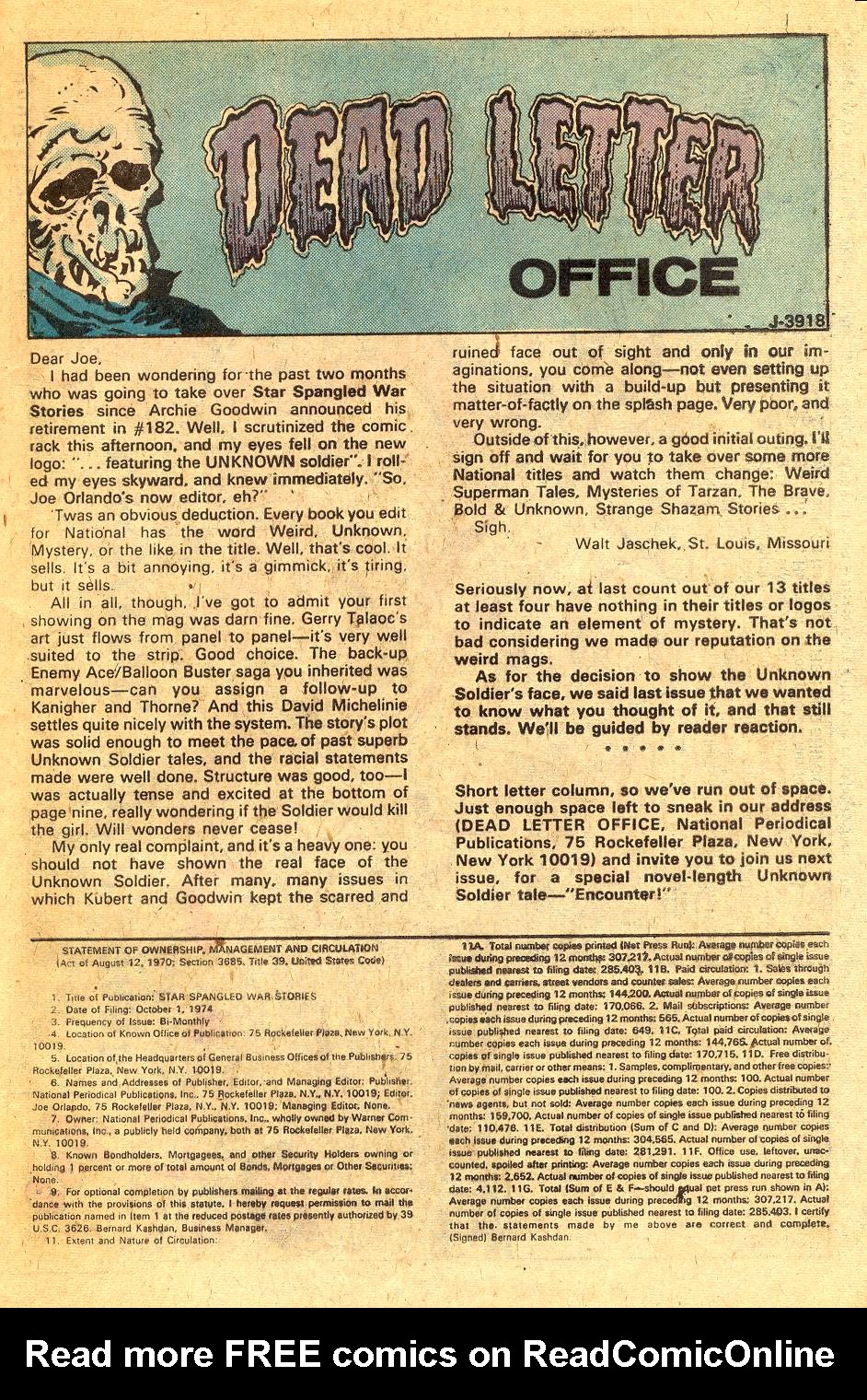 Read online Star Spangled War Stories (1952) comic -  Issue #187 - 20