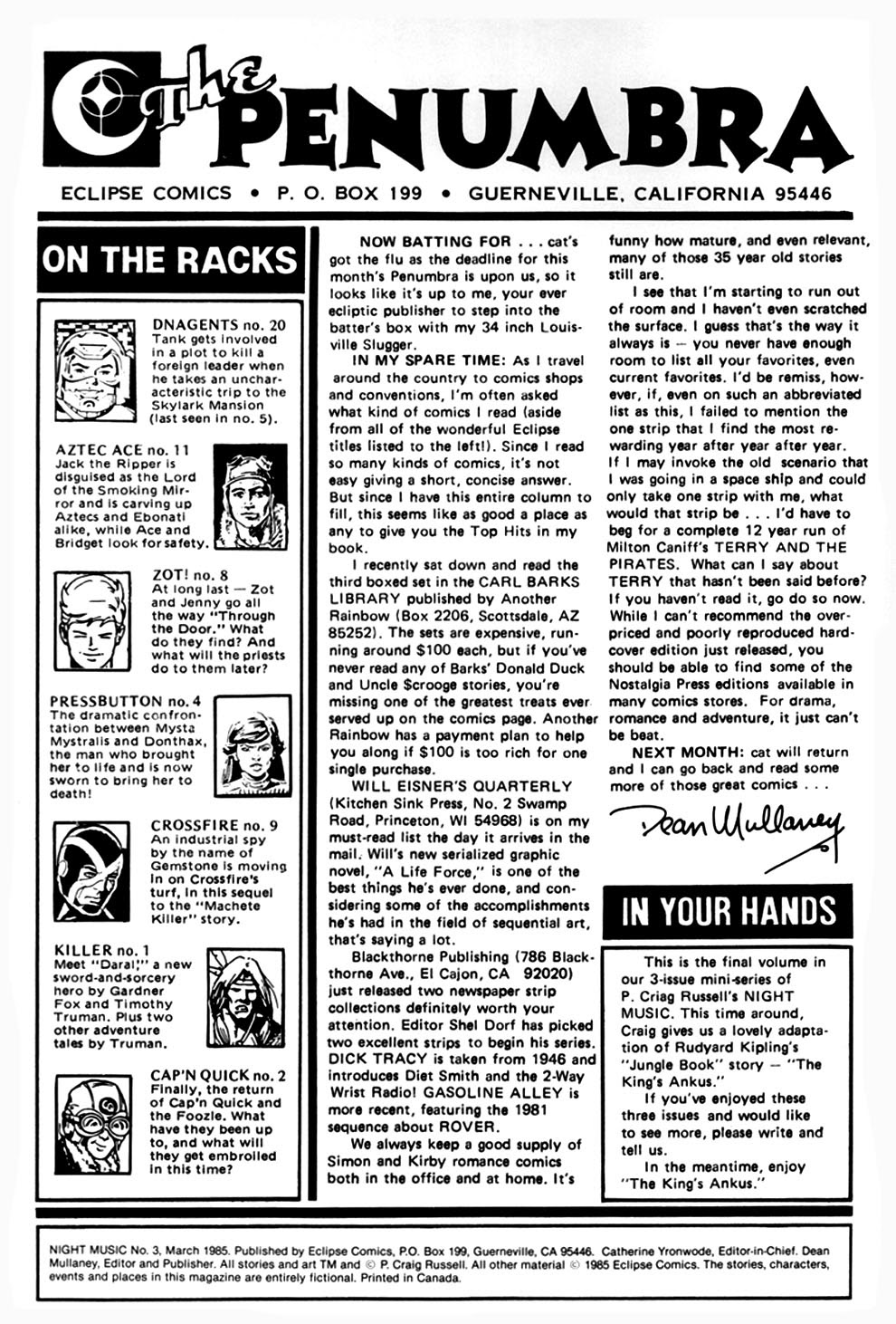 Read online Night Music comic -  Issue #3 - 2