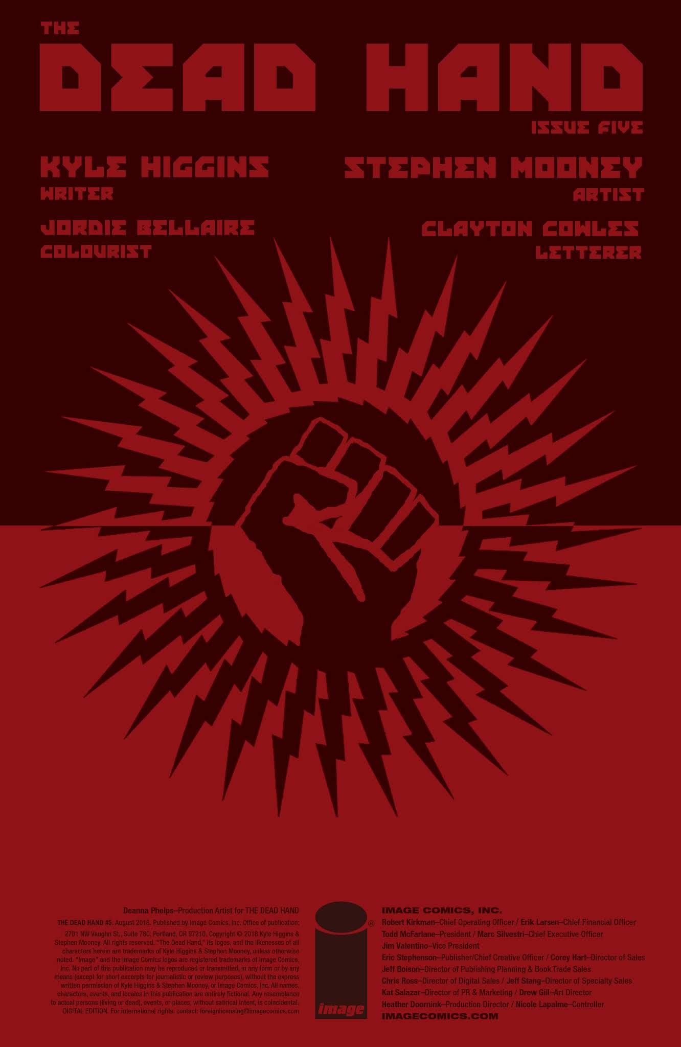 Read online The Dead Hand comic -  Issue #5 - 2