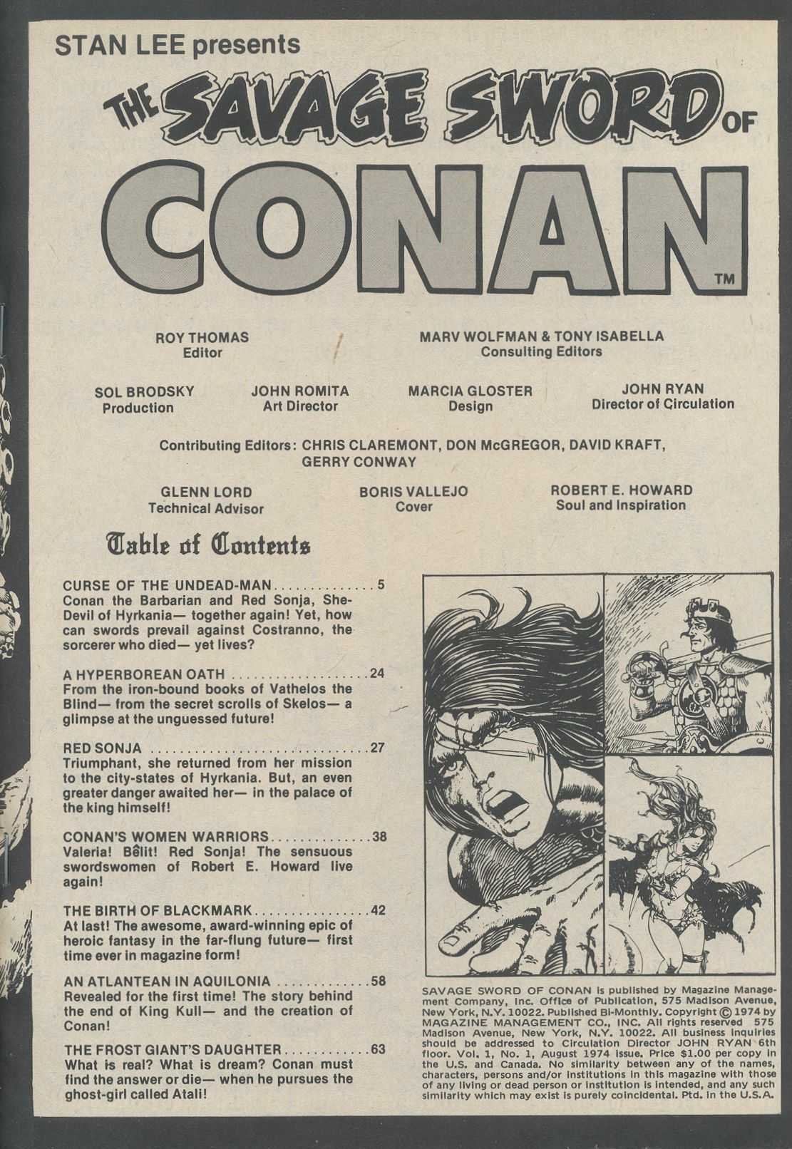 Read online The Savage Sword Of Conan comic -  Issue #1 - 3